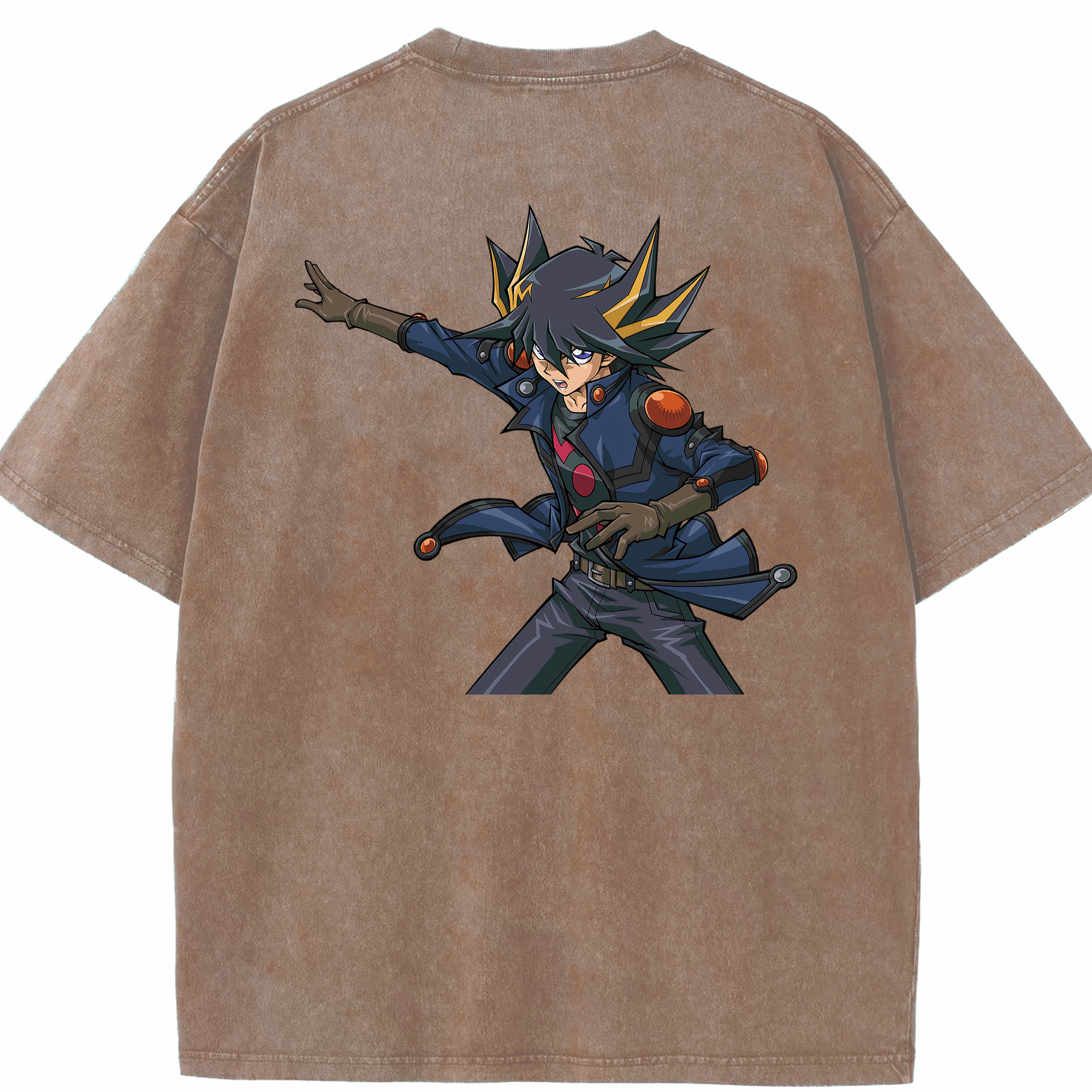 （画像用） 遊☆戯☆王 Yu-Gi-Oh! 綿100% ヴィンテージ風 半袖Tシャツ（背面プリント）