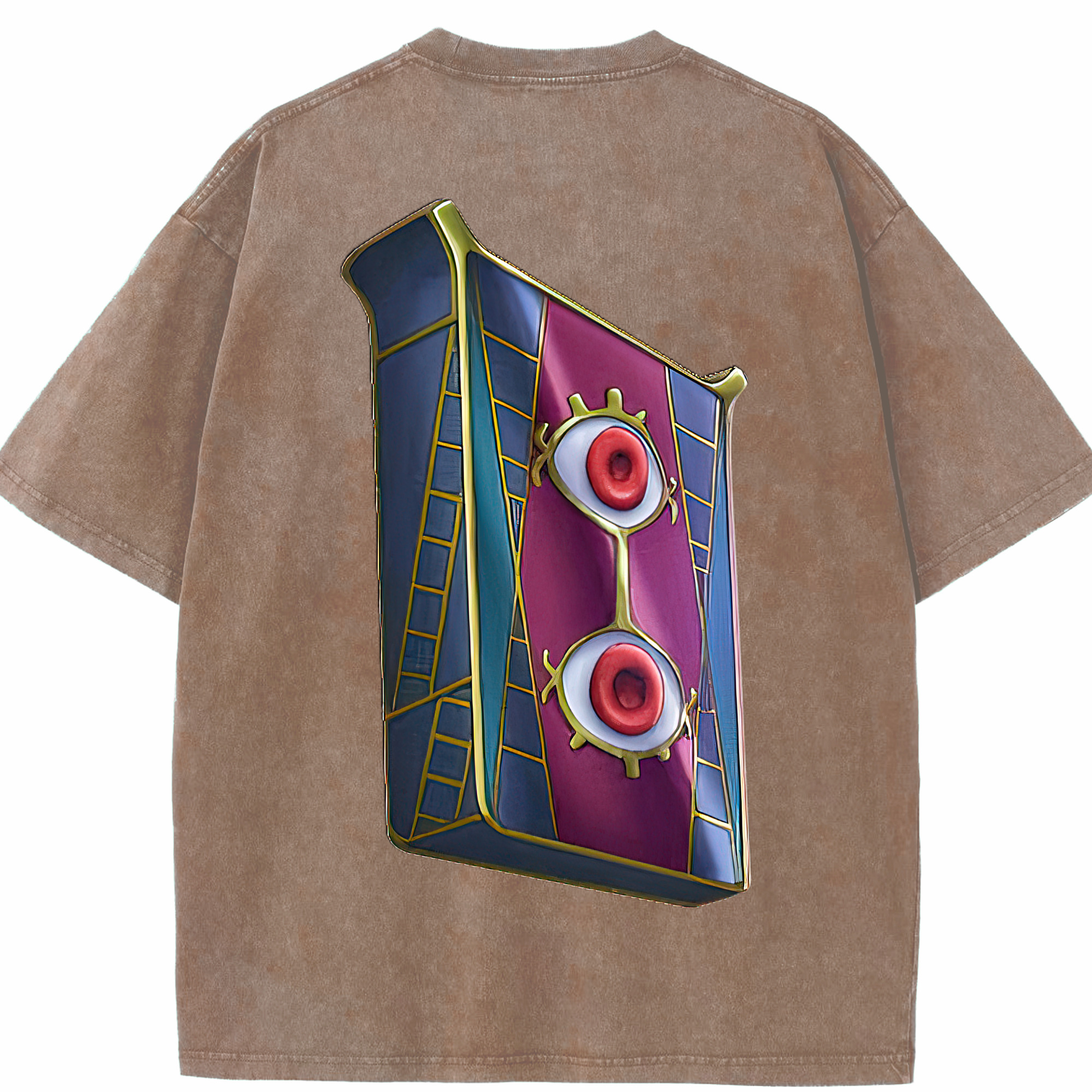 （画像用） 遊☆戯☆王 Yu-Gi-Oh! 綿100% ヴィンテージ風 半袖Tシャツ（背面プリント）