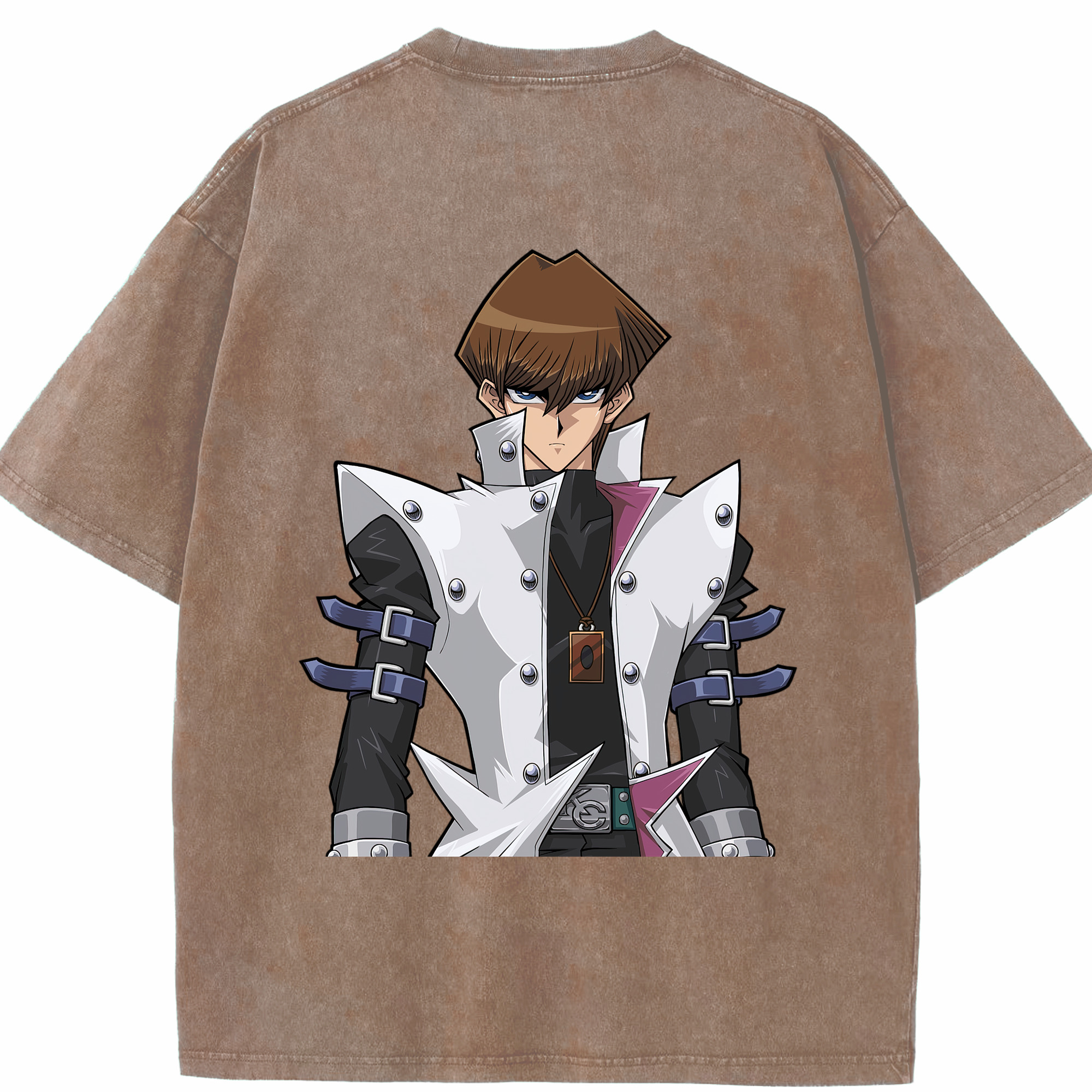 （画像用） 遊☆戯☆王 Yu-Gi-Oh! 綿100% ヴィンテージ風 半袖Tシャツ（背面プリント）