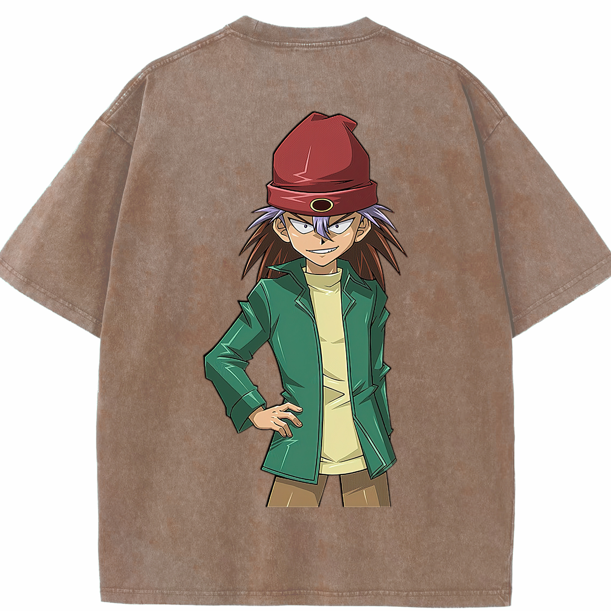 （画像用） 遊☆戯☆王 Yu-Gi-Oh! 綿100% ヴィンテージ風 半袖Tシャツ（背面プリント）