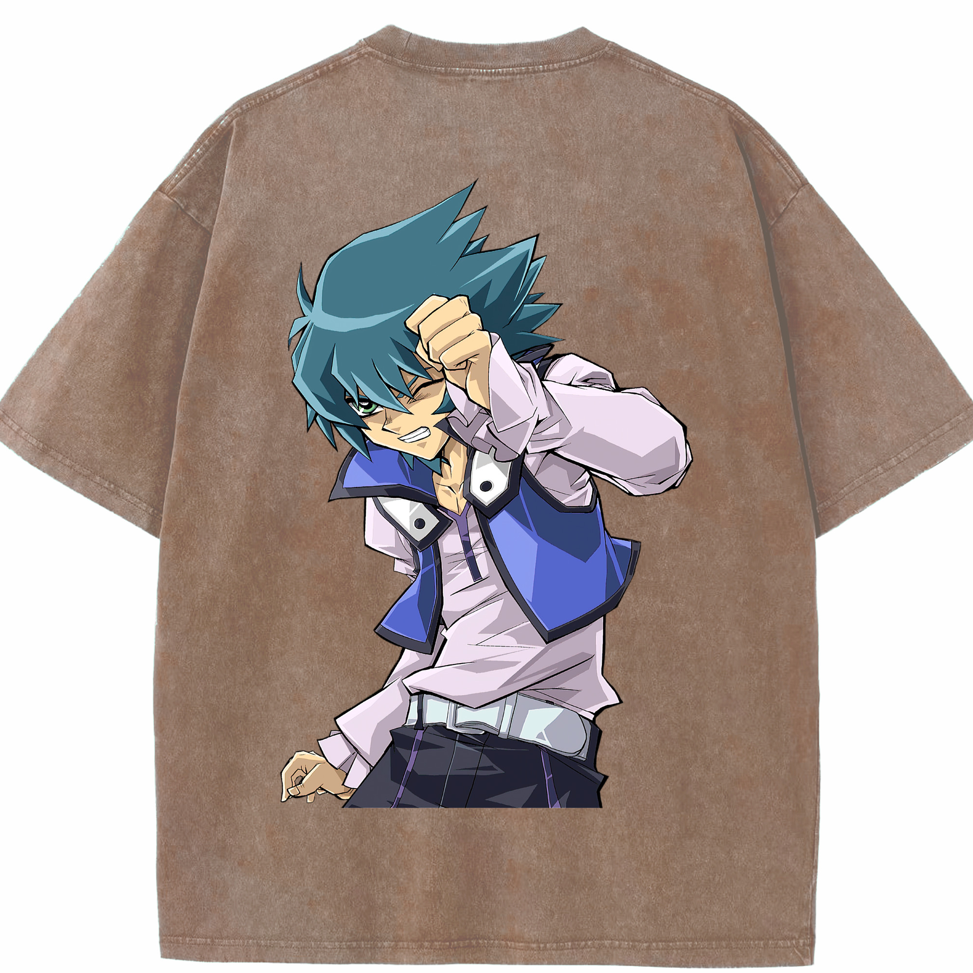 （画像用） 遊☆戯☆王 Yu-Gi-Oh! 綿100% ヴィンテージ風 半袖Tシャツ（背面プリント）