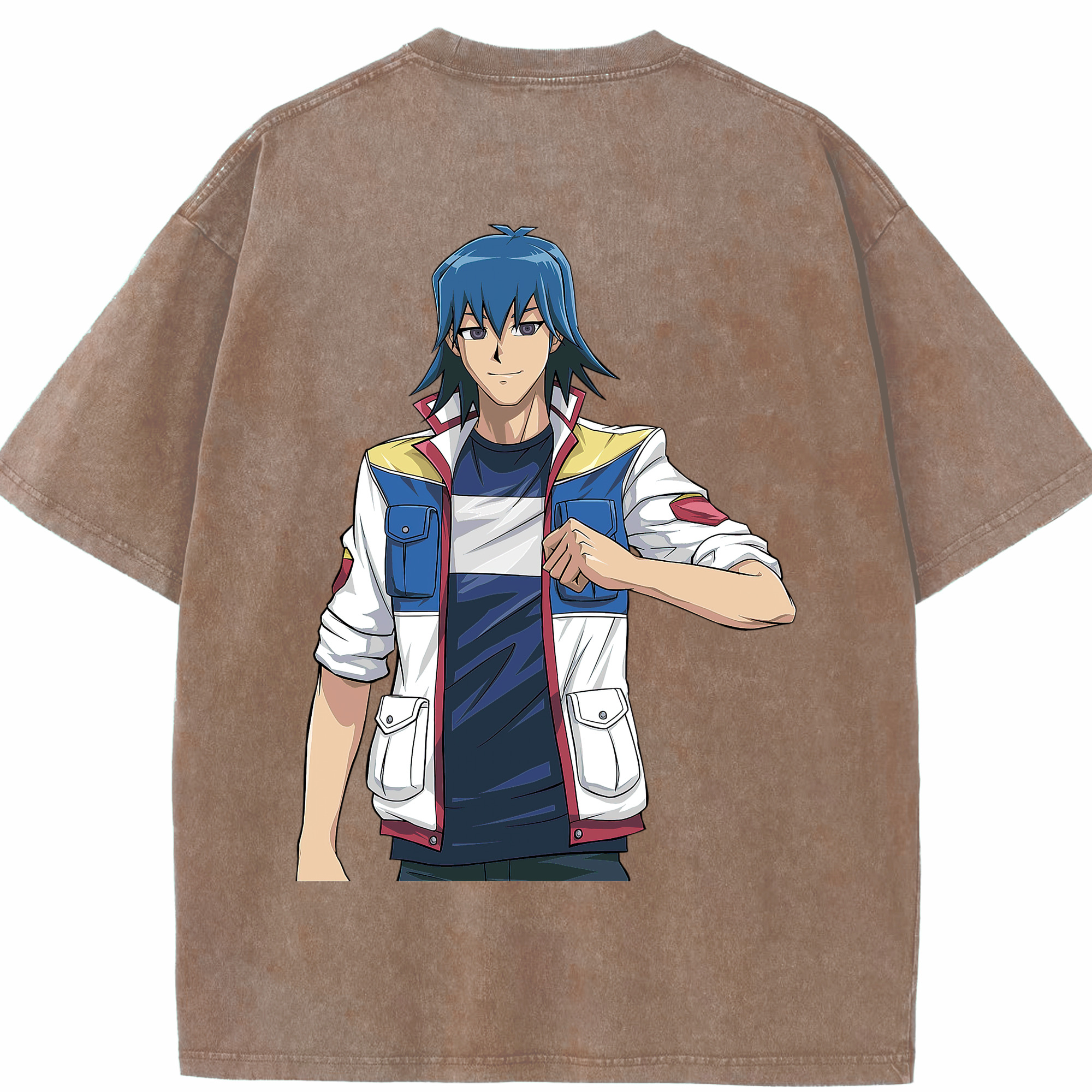 （画像用） 遊☆戯☆王 Yu-Gi-Oh! 綿100% ヴィンテージ風 半袖Tシャツ（背面プリント）