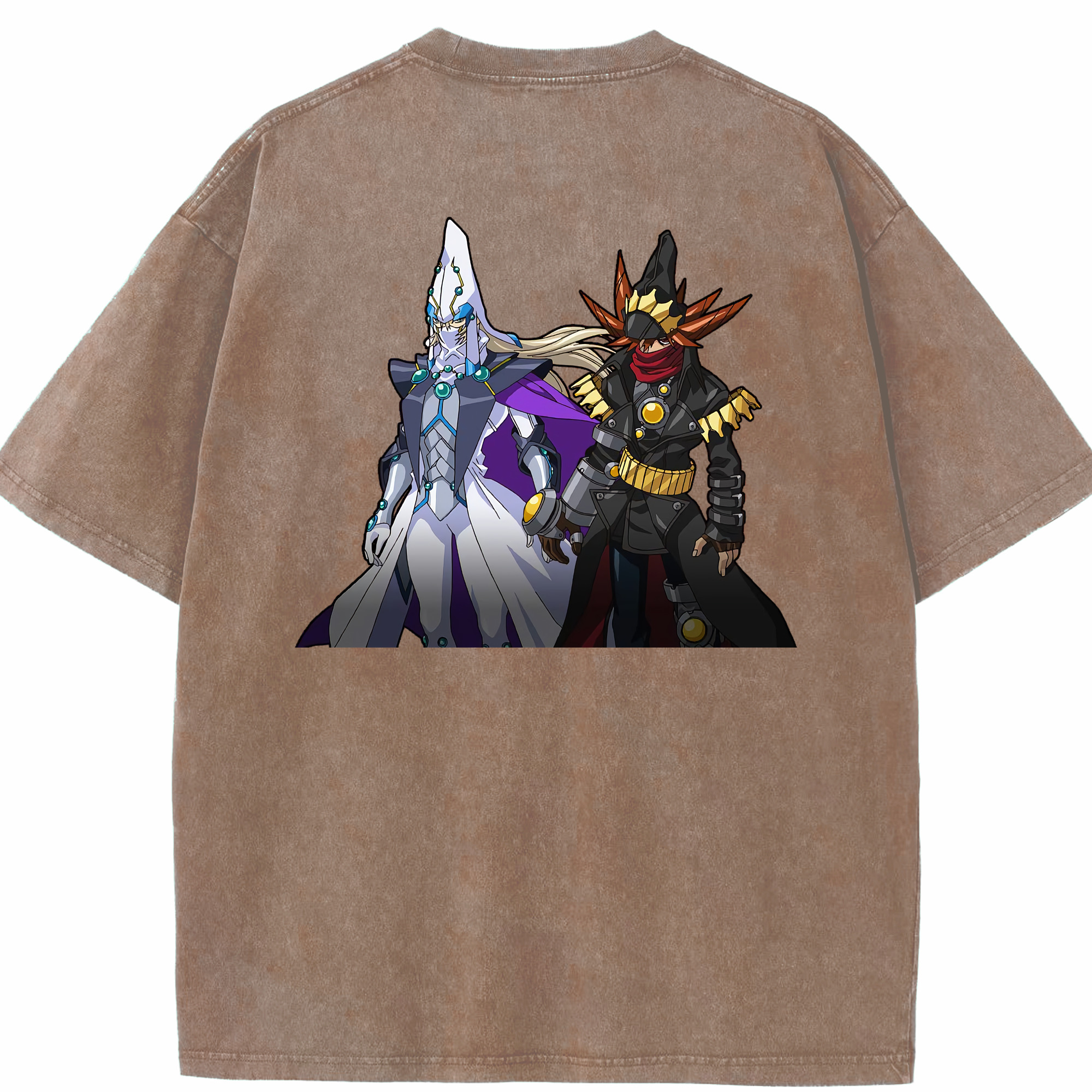 （画像用） 遊☆戯☆王 Yu-Gi-Oh! 綿100% ヴィンテージ風 半袖Tシャツ（背面プリント）
