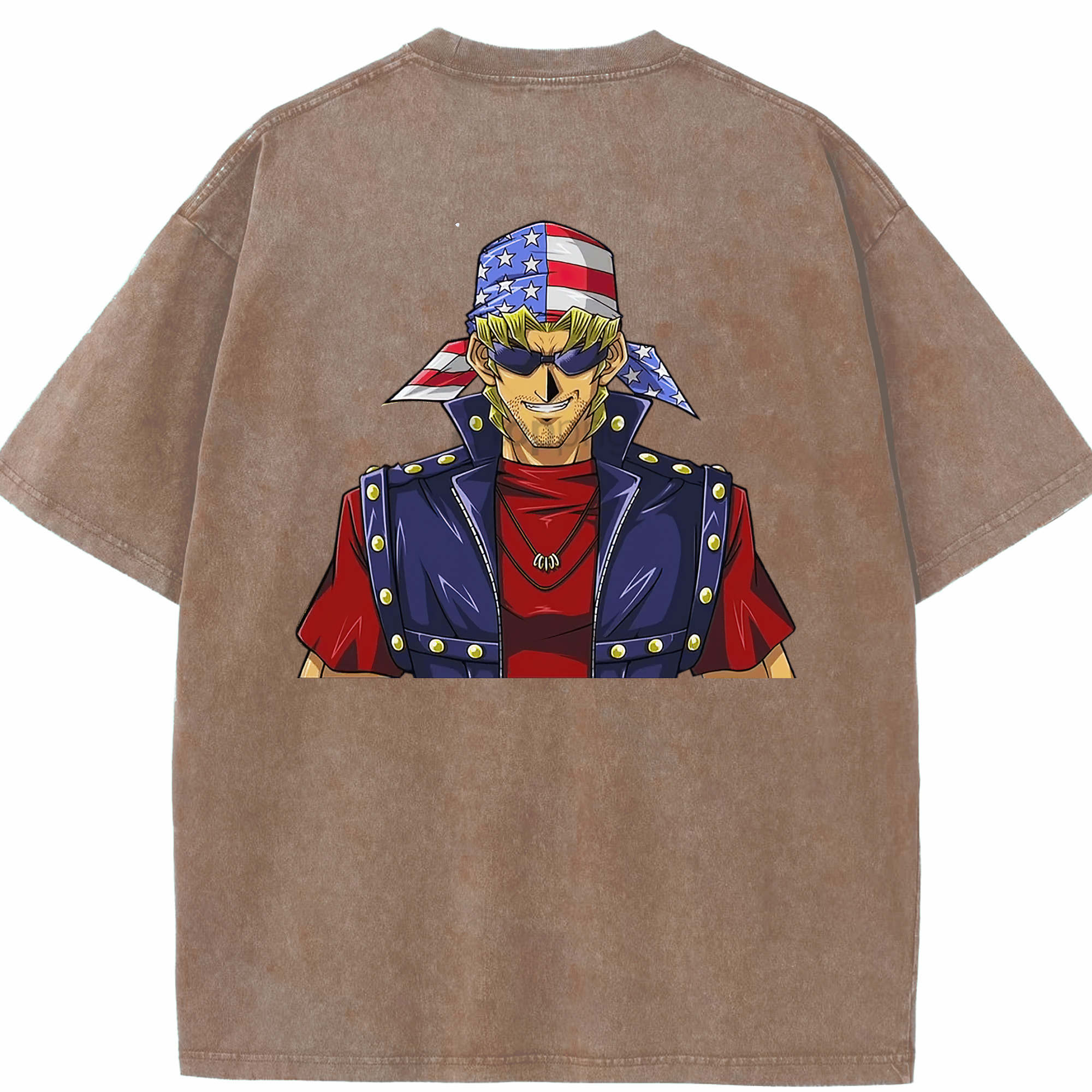 （画像用） 遊☆戯☆王 Yu-Gi-Oh! 綿100% ヴィンテージ風 半袖Tシャツ（背面プリント）