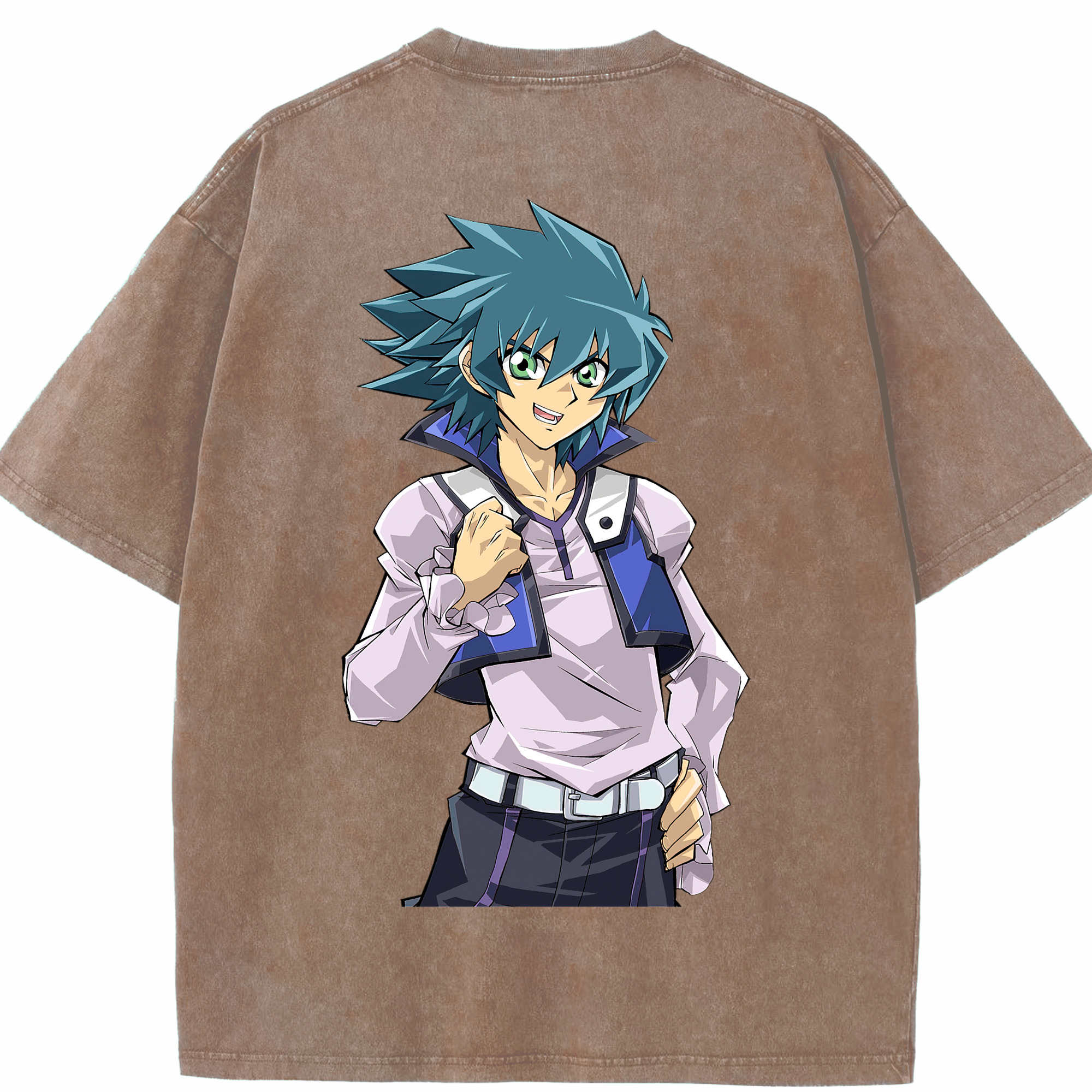 （画像用） 遊☆戯☆王 Yu-Gi-Oh! 綿100% ヴィンテージ風 半袖Tシャツ（背面プリント）