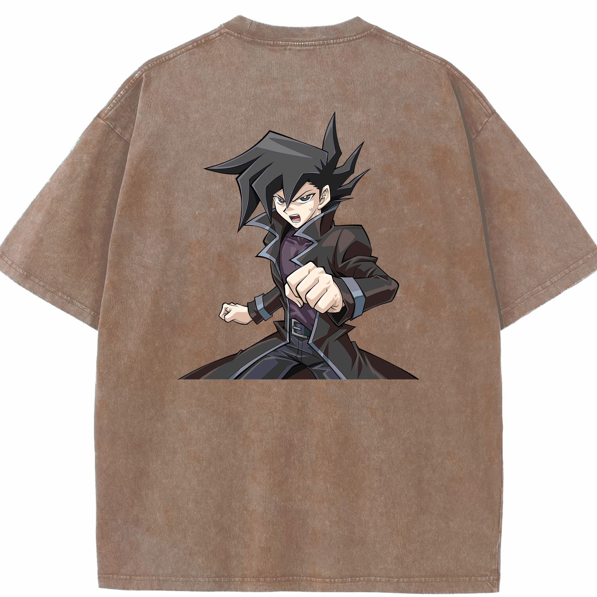 （画像用） 遊☆戯☆王 Yu-Gi-Oh! 綿100% ヴィンテージ風 半袖Tシャツ（背面プリント）