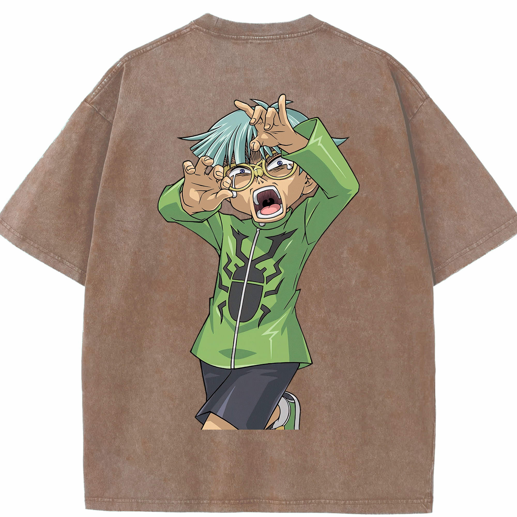 （画像用） 遊☆戯☆王 Yu-Gi-Oh! 綿100% ヴィンテージ風 半袖Tシャツ（背面プリント）