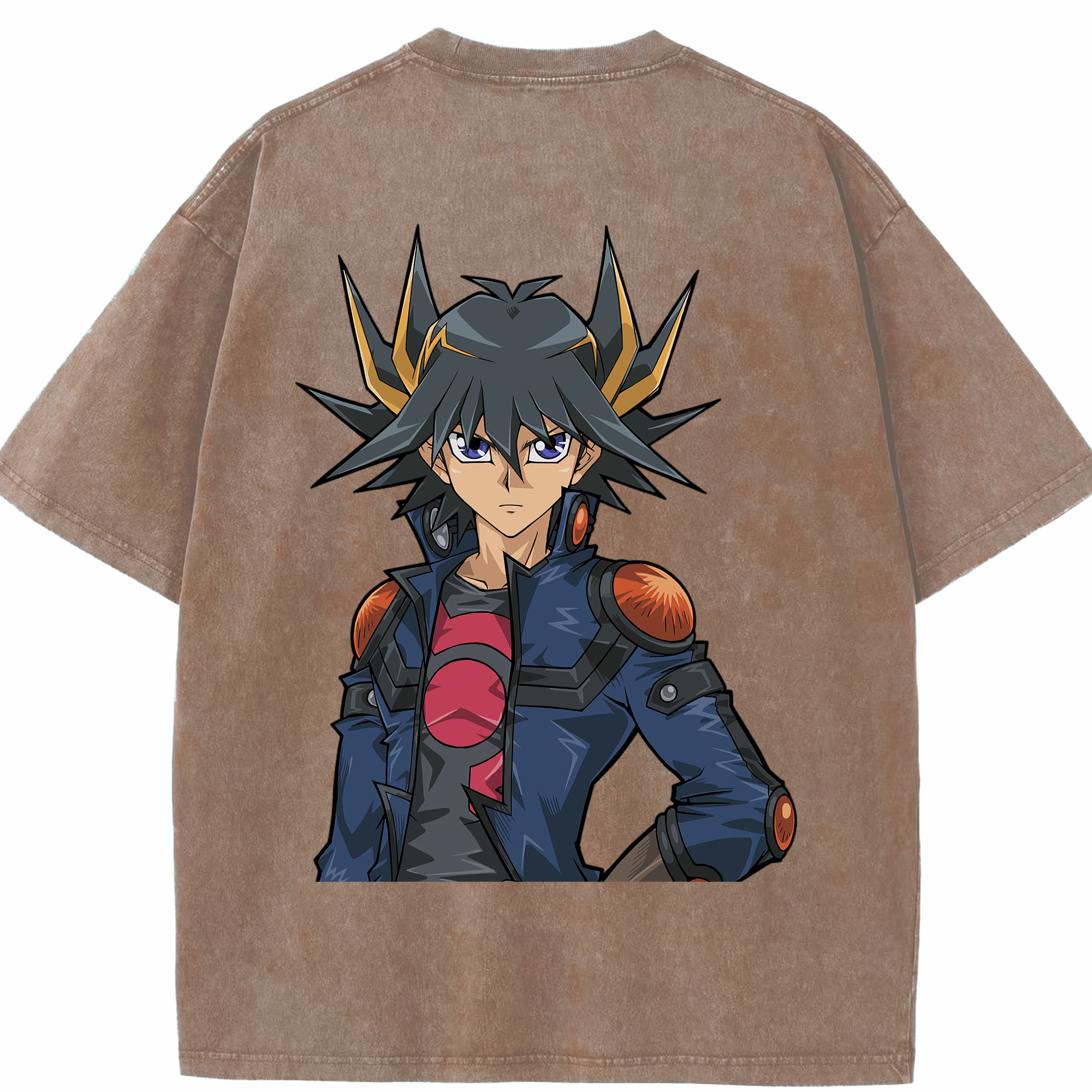 （画像用） 遊☆戯☆王 Yu-Gi-Oh! 綿100% ヴィンテージ風 半袖Tシャツ（背面プリント）
