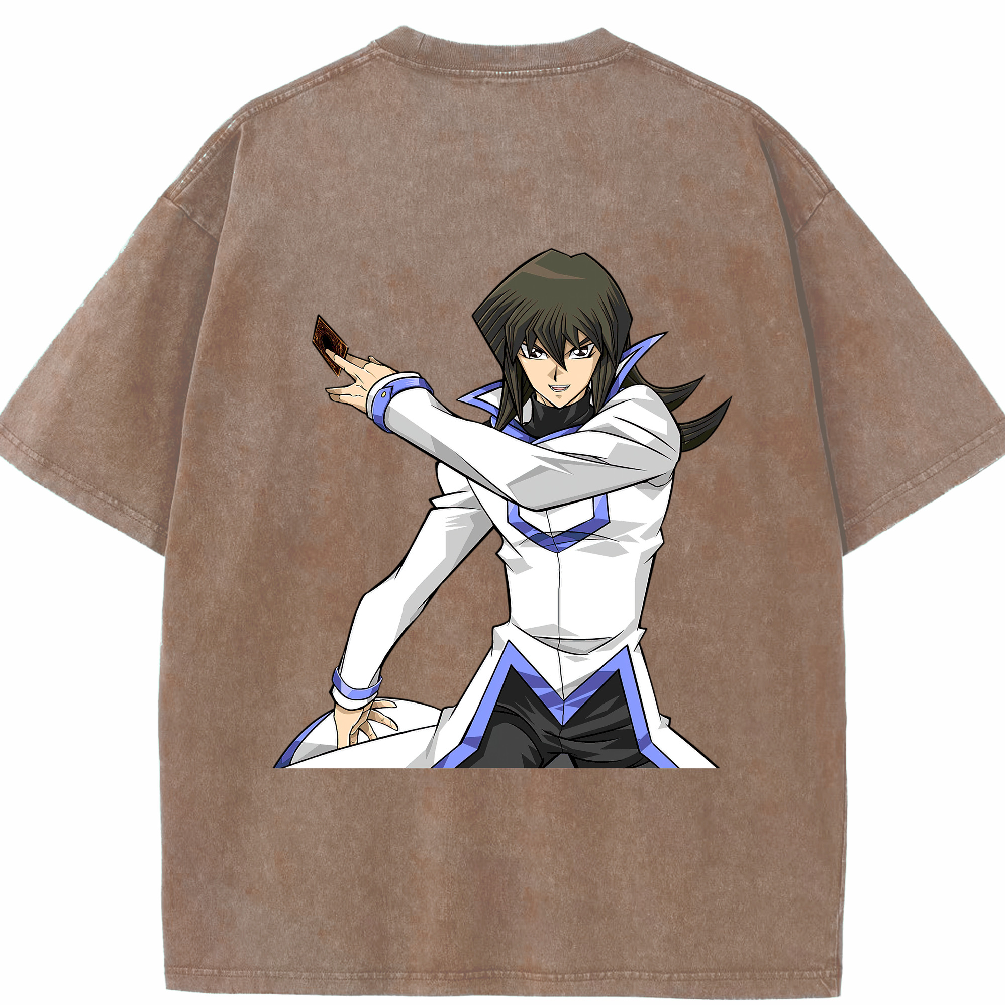 （画像用） 遊☆戯☆王 Yu-Gi-Oh! 綿100% ヴィンテージ風 半袖Tシャツ（背面プリント）