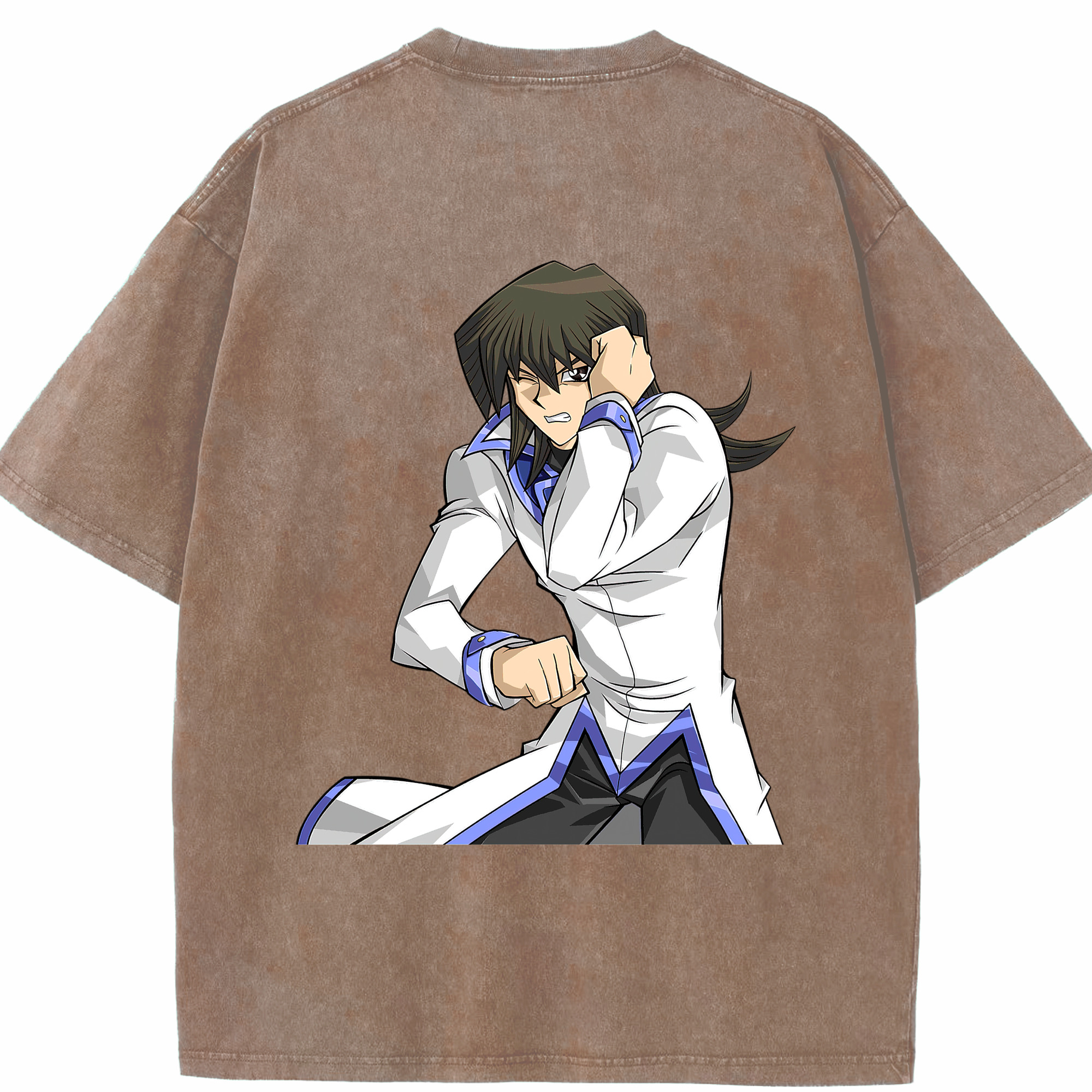（画像用） 遊☆戯☆王 Yu-Gi-Oh! 綿100% ヴィンテージ風 半袖Tシャツ（背面プリント）