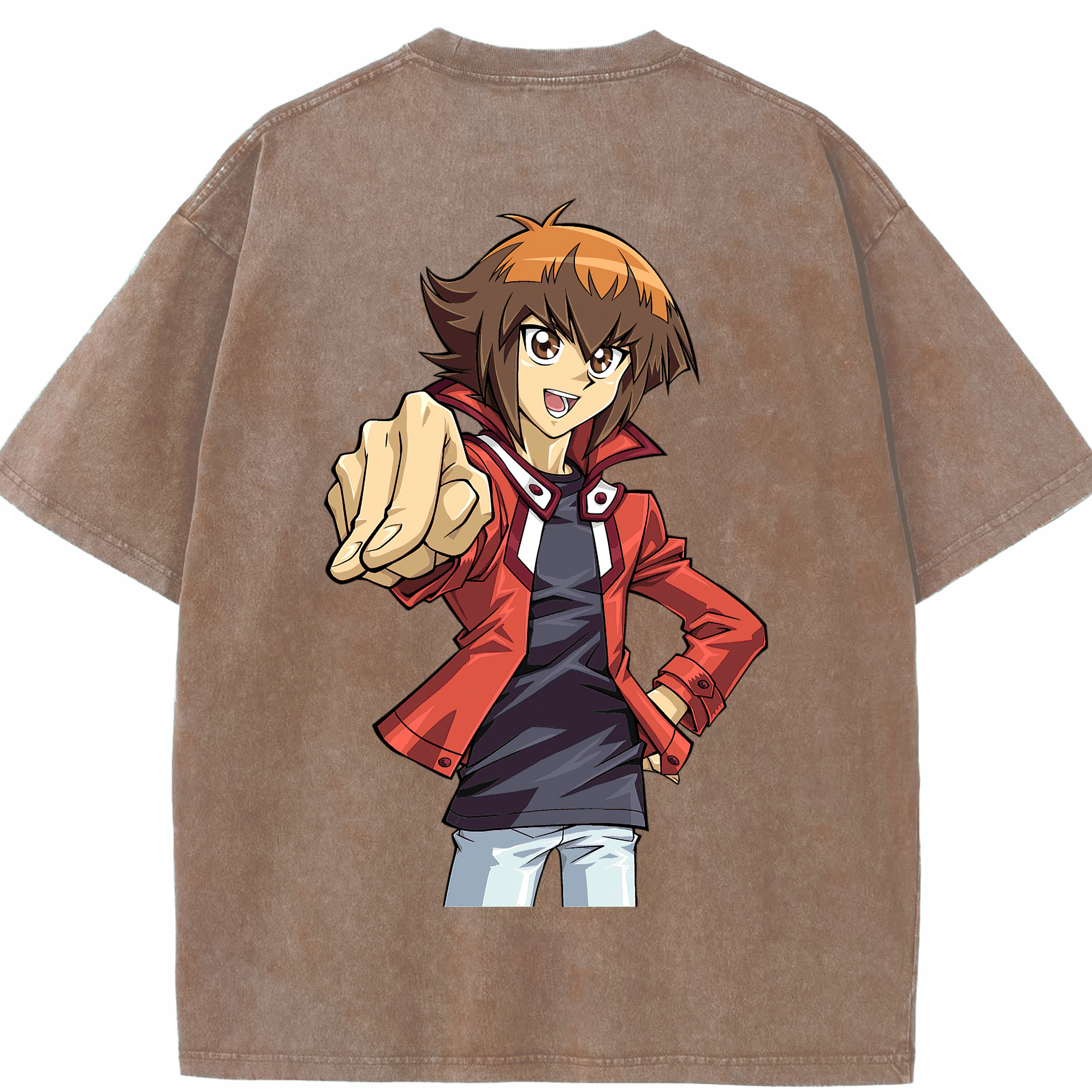 （画像用） 遊☆戯☆王 Yu-Gi-Oh! 綿100% ヴィンテージ風 半袖Tシャツ（背面プリント）