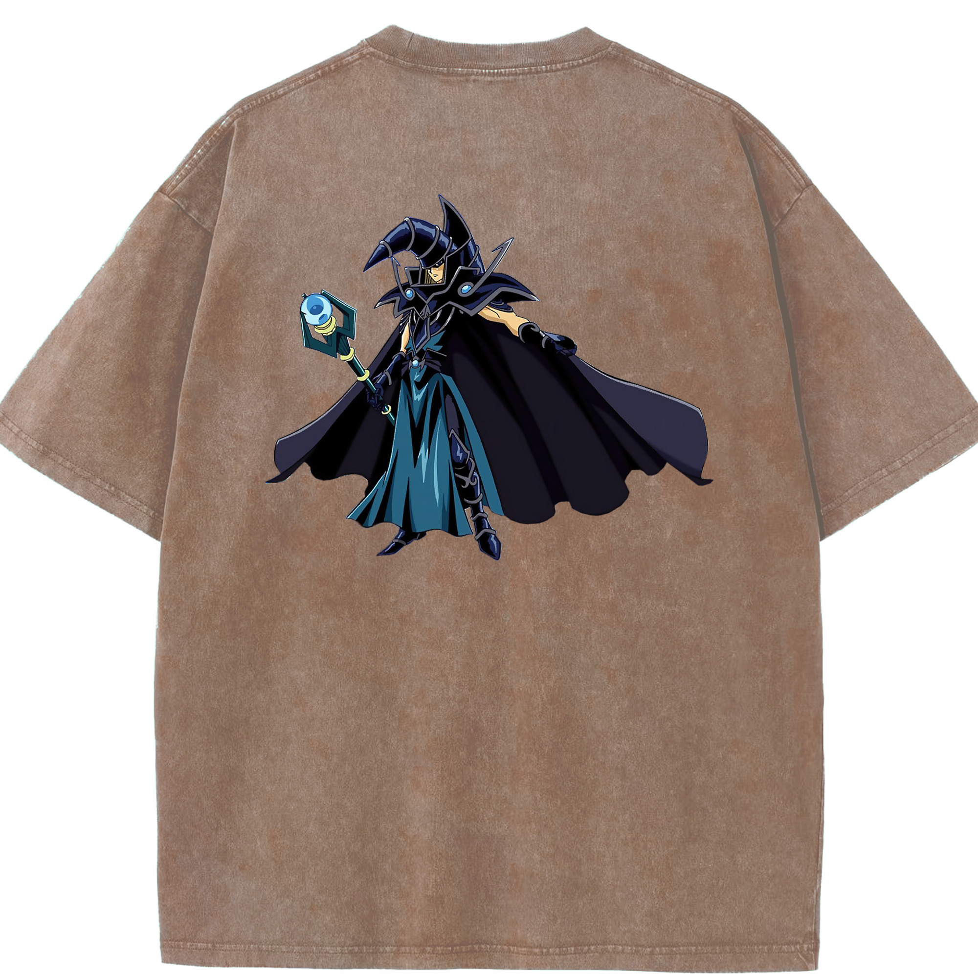 （画像用） 遊☆戯☆王 Yu-Gi-Oh! 綿100% ヴィンテージ風 半袖Tシャツ（背面プリント）