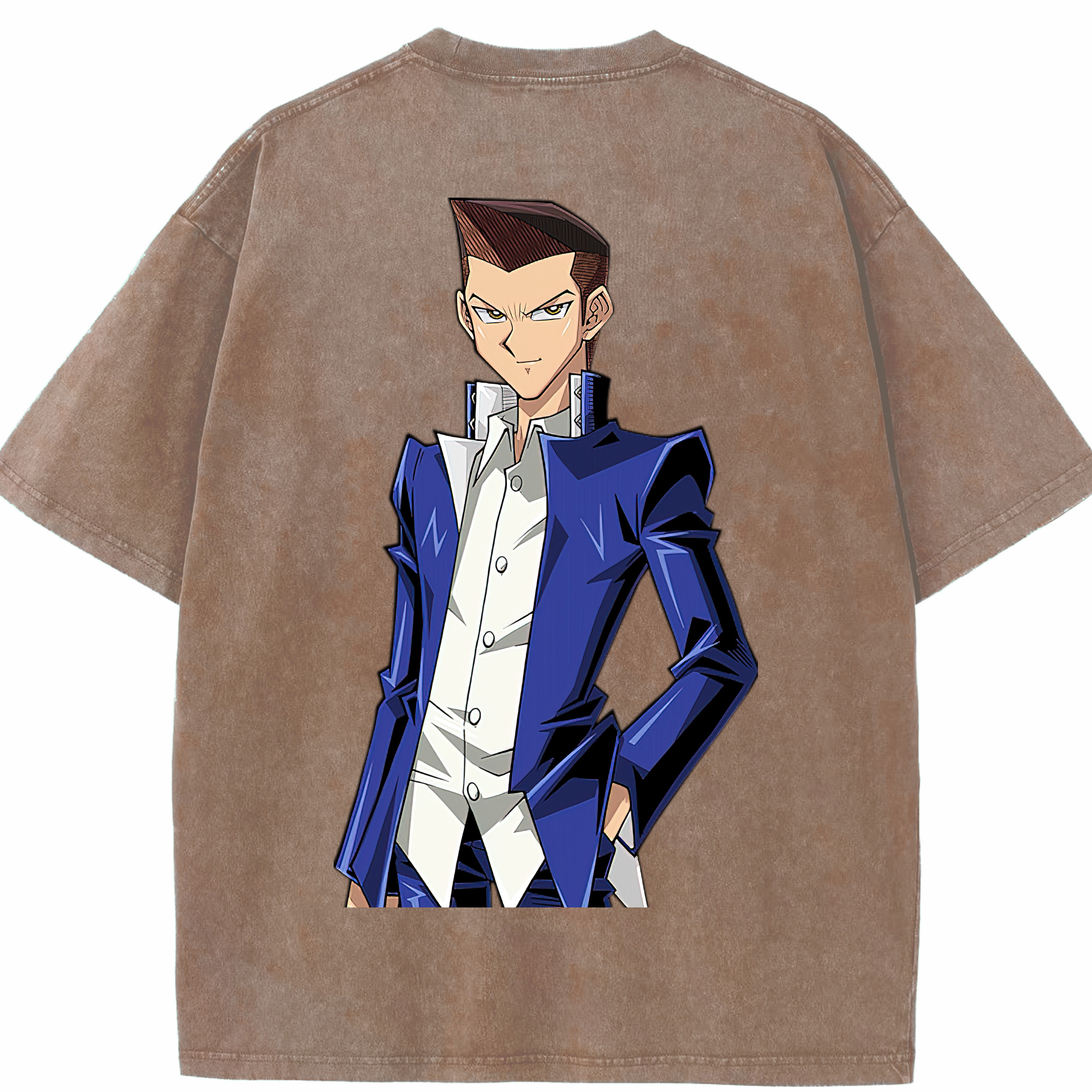 （画像用） 遊☆戯☆王 Yu-Gi-Oh! 綿100% ヴィンテージ風 半袖Tシャツ（背面プリント）