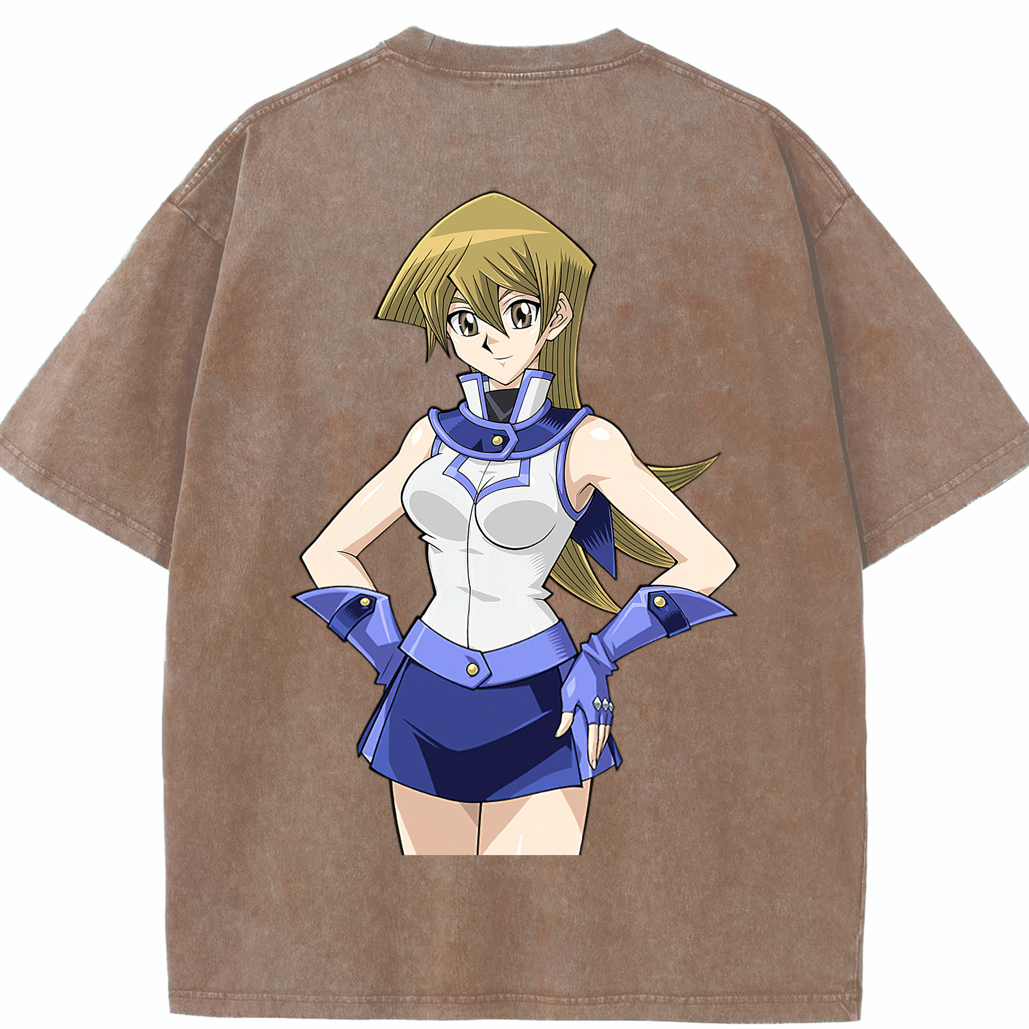 （画像用） 遊☆戯☆王 Yu-Gi-Oh! 綿100% ヴィンテージ風 半袖Tシャツ（背面プリント）