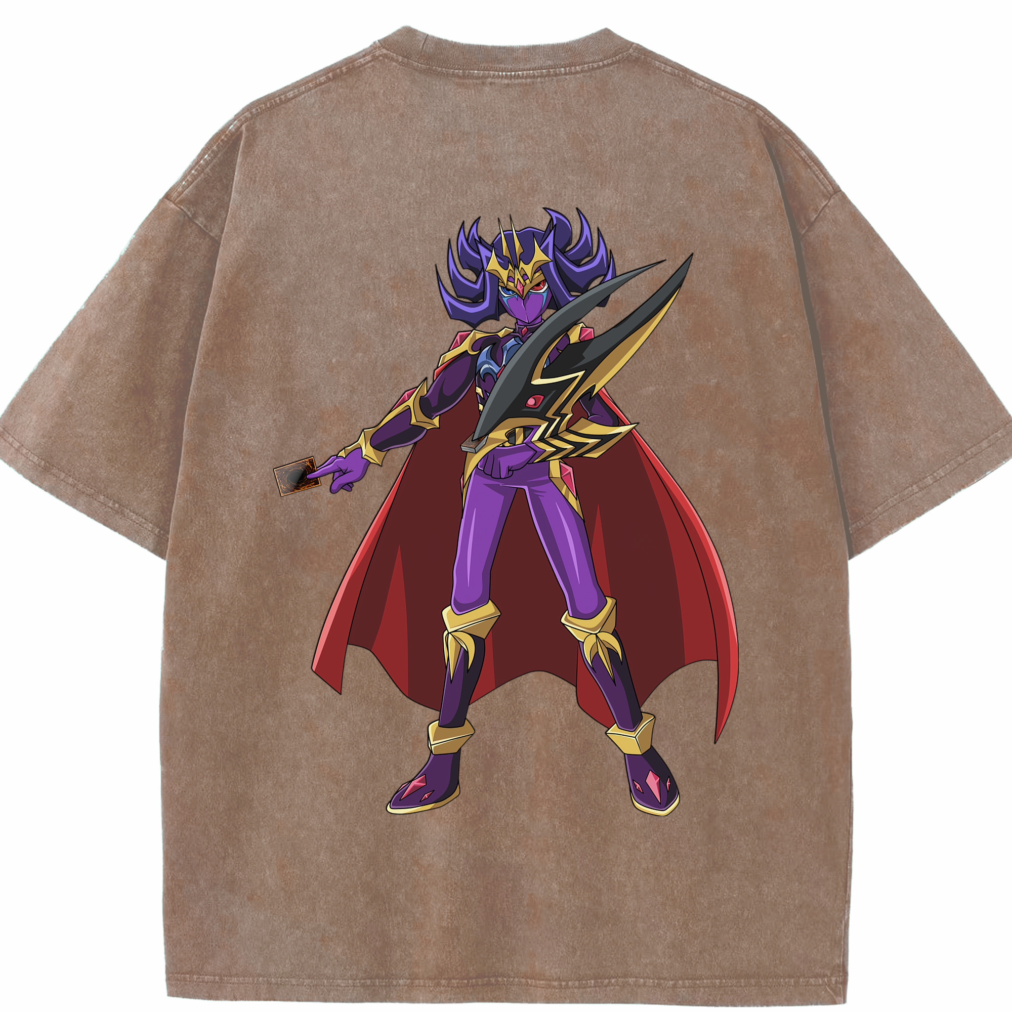 （画像用） 遊☆戯☆王 Yu-Gi-Oh! 綿100% ヴィンテージ風 半袖Tシャツ（背面プリント）