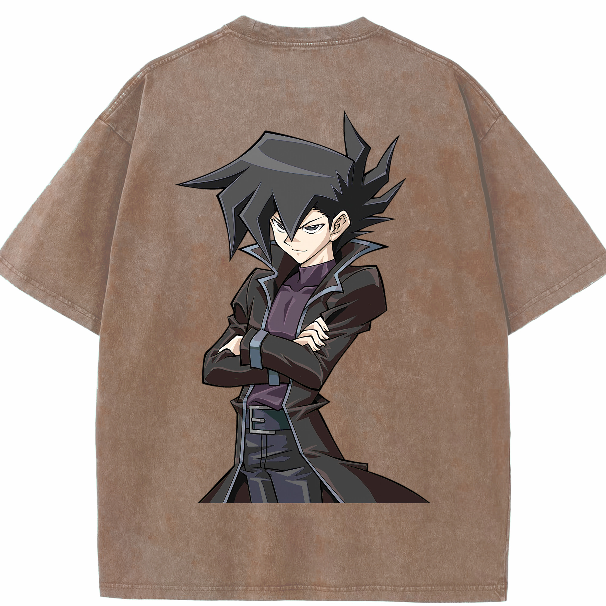 （画像用） 遊☆戯☆王 Yu-Gi-Oh! 綿100% ヴィンテージ風 半袖Tシャツ（背面プリント）