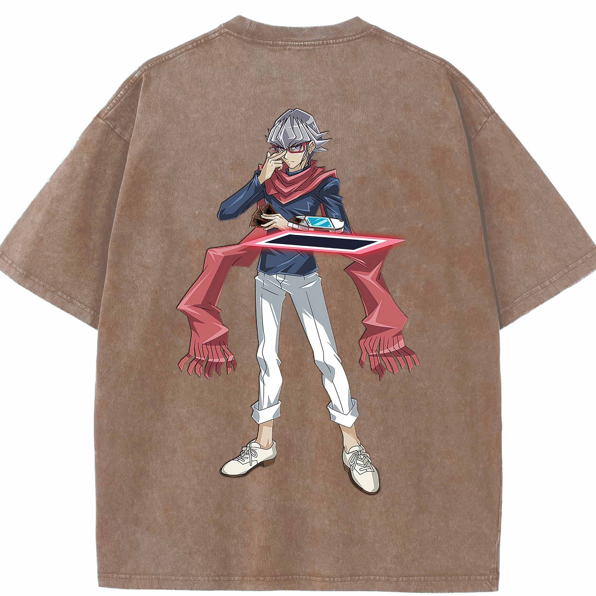 （画像用） 遊☆戯☆王 Yu-Gi-Oh! 綿100% ヴィンテージ風 半袖Tシャツ（背面プリント）