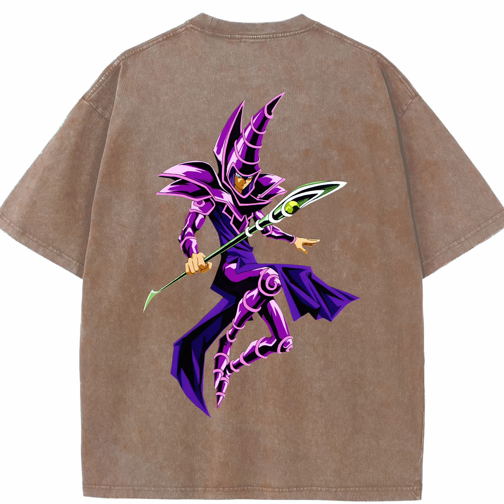 （画像用） 遊☆戯☆王 Yu-Gi-Oh! 綿100% ヴィンテージ風 半袖Tシャツ（背面プリント）