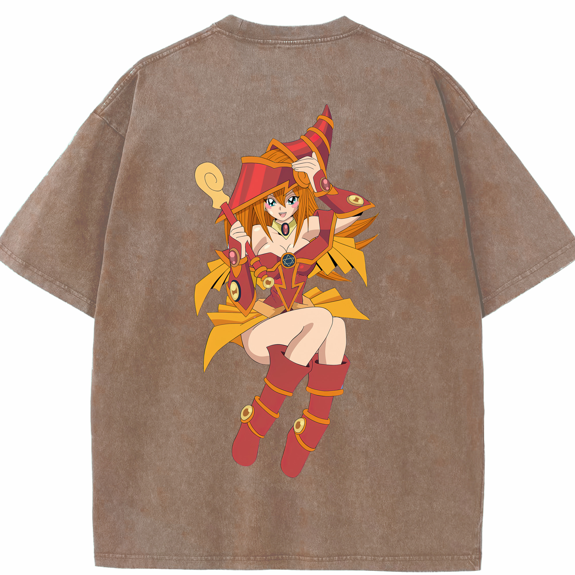 （画像用） 遊☆戯☆王 Yu-Gi-Oh! 綿100% ヴィンテージ風 半袖Tシャツ（背面プリント）