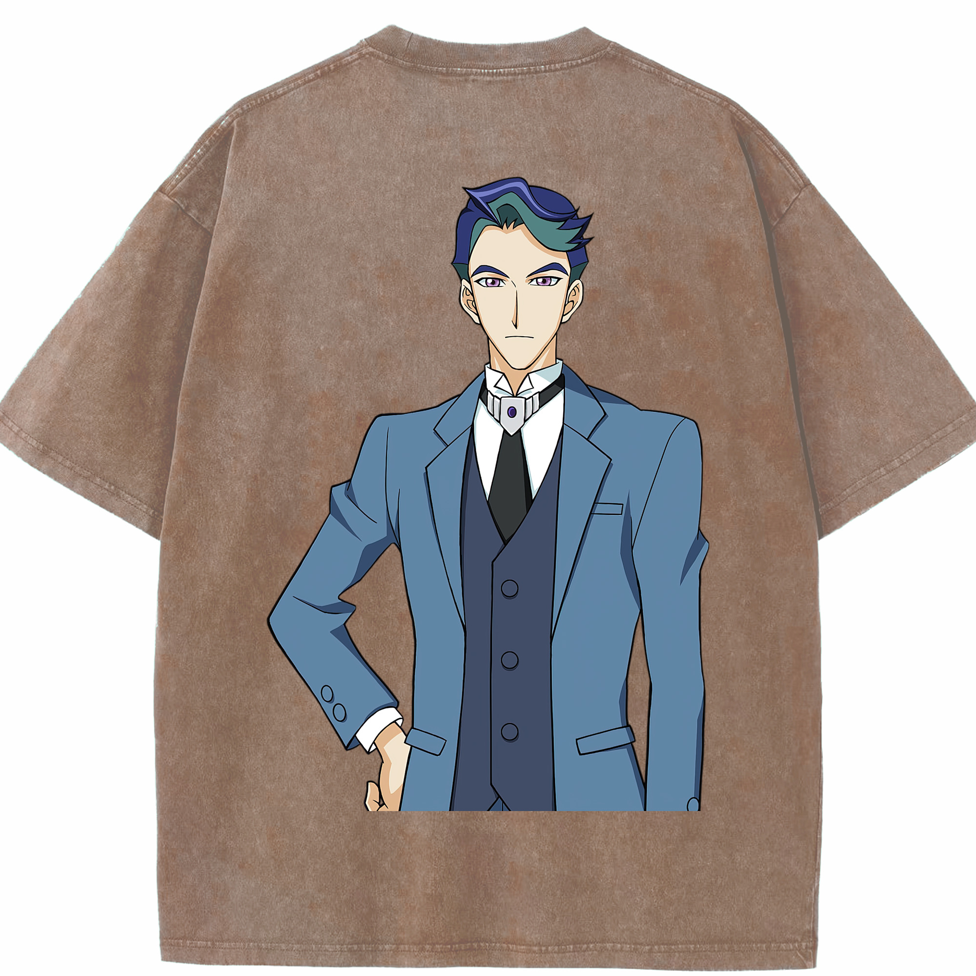 （画像用） 遊☆戯☆王 Yu-Gi-Oh! 綿100% ヴィンテージ風 半袖Tシャツ（背面プリント）