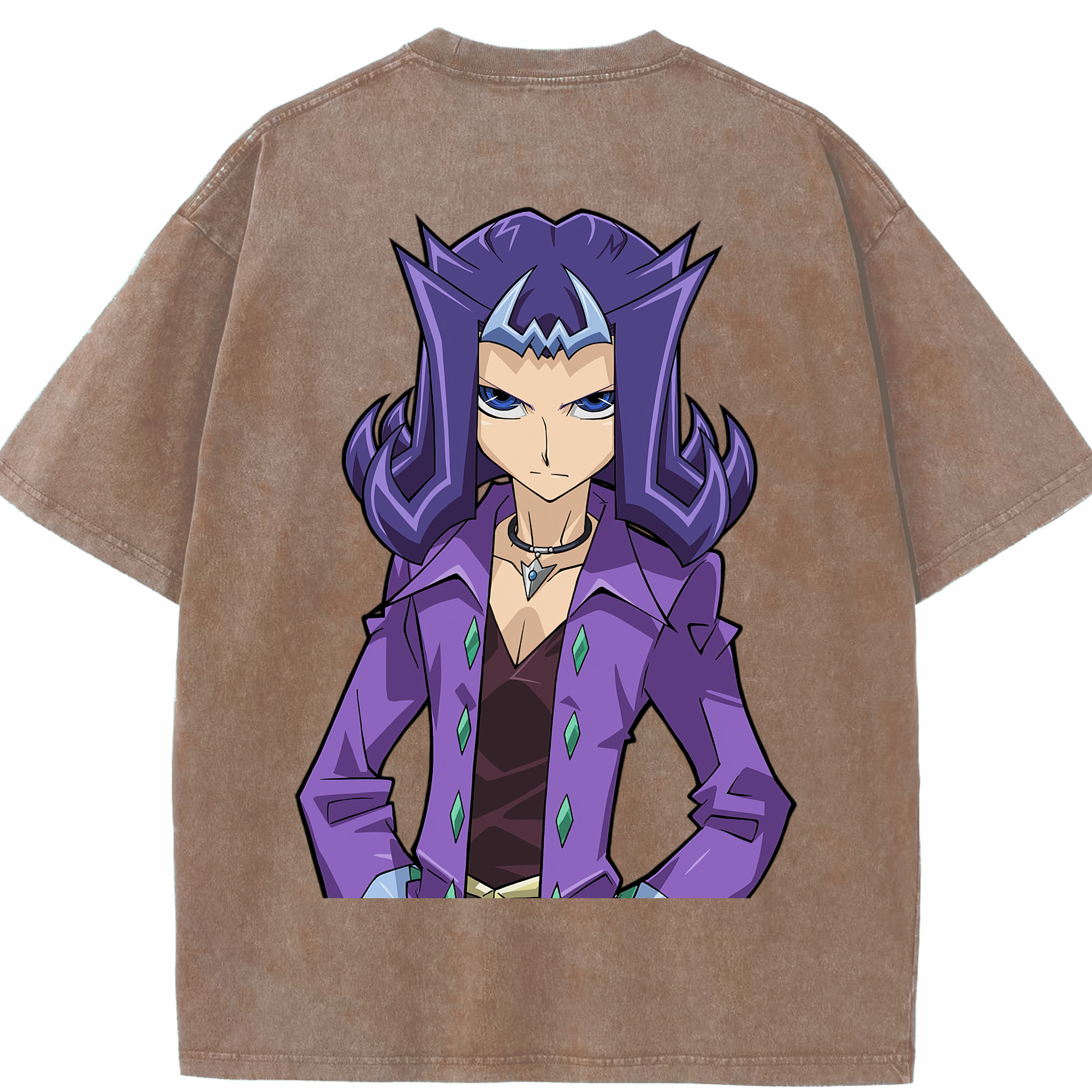 （画像用） 遊☆戯☆王 Yu-Gi-Oh! 綿100% ヴィンテージ風 半袖Tシャツ（背面プリント）