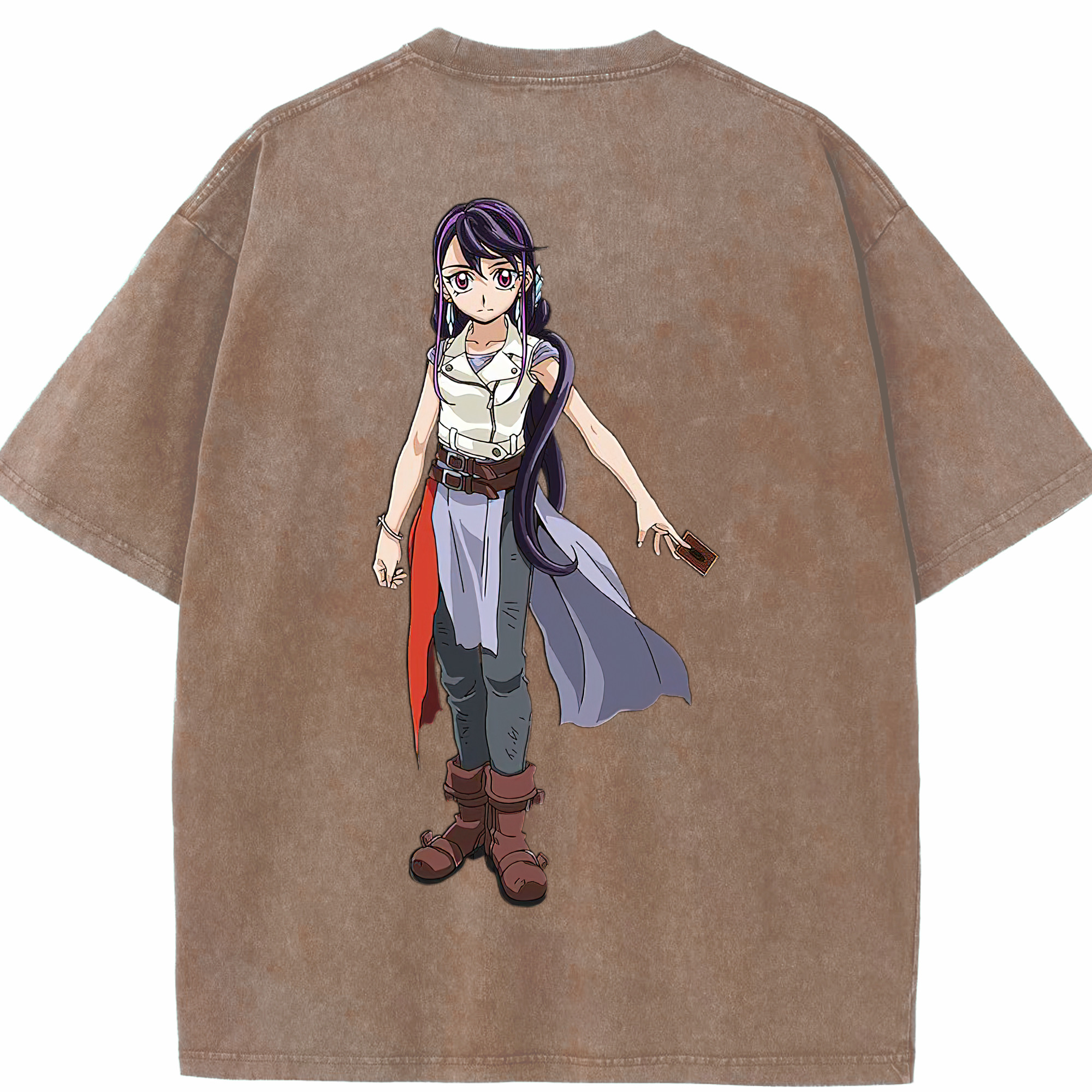 （画像用） 遊☆戯☆王 Yu-Gi-Oh! 綿100% ヴィンテージ風 半袖Tシャツ（背面プリント）
