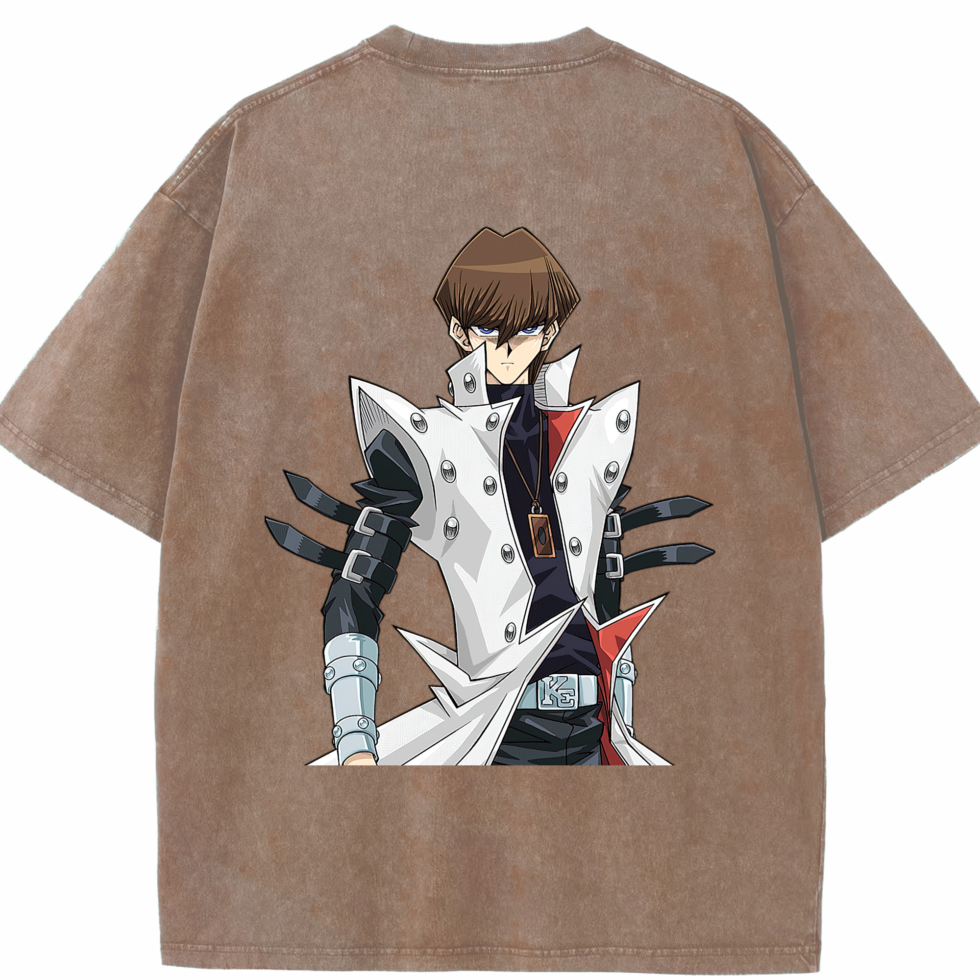（画像用） 遊☆戯☆王 Yu-Gi-Oh! 綿100% ヴィンテージ風 半袖Tシャツ（背面プリント）
