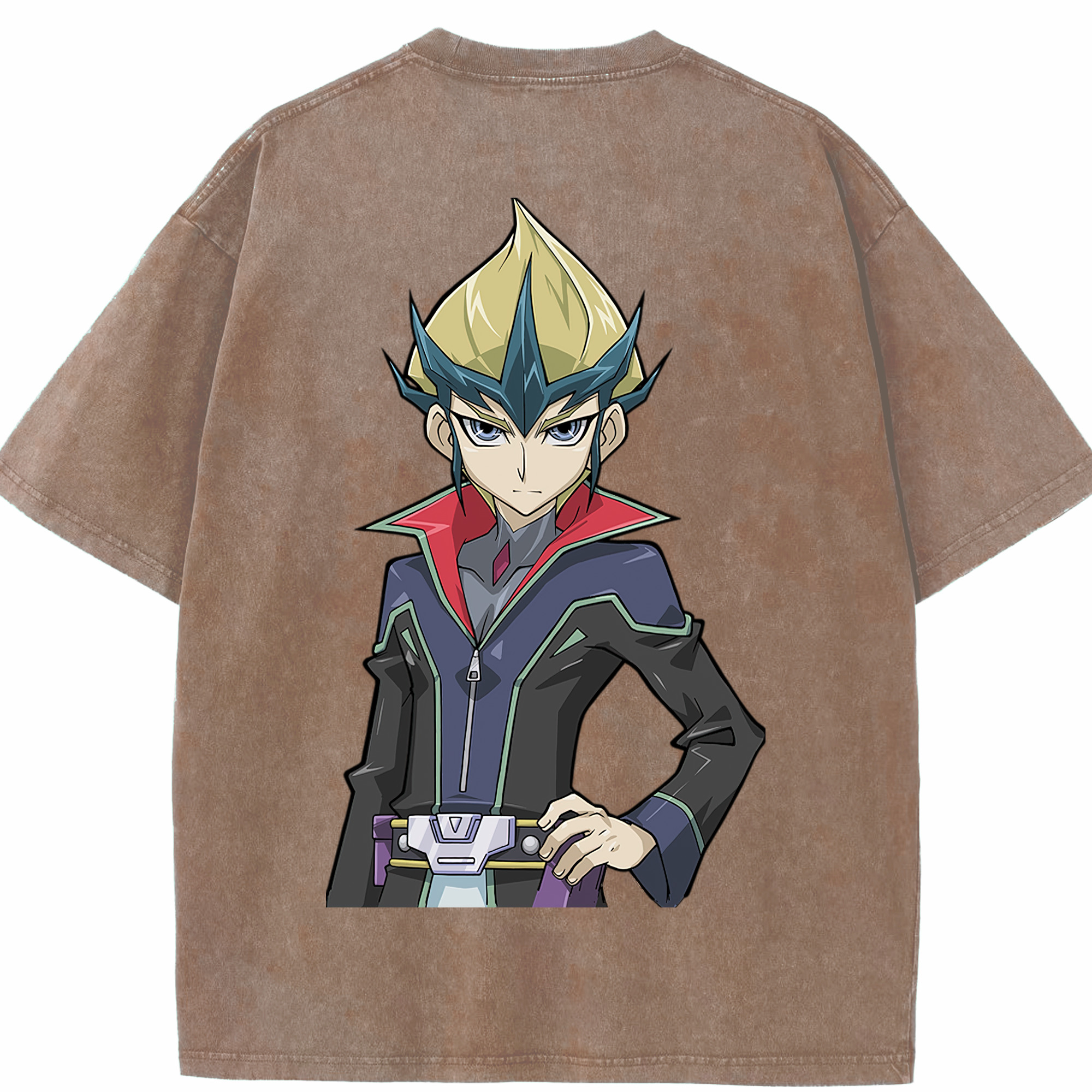 （画像用） 遊☆戯☆王 Yu-Gi-Oh! 綿100% ヴィンテージ風 半袖Tシャツ（背面プリント）