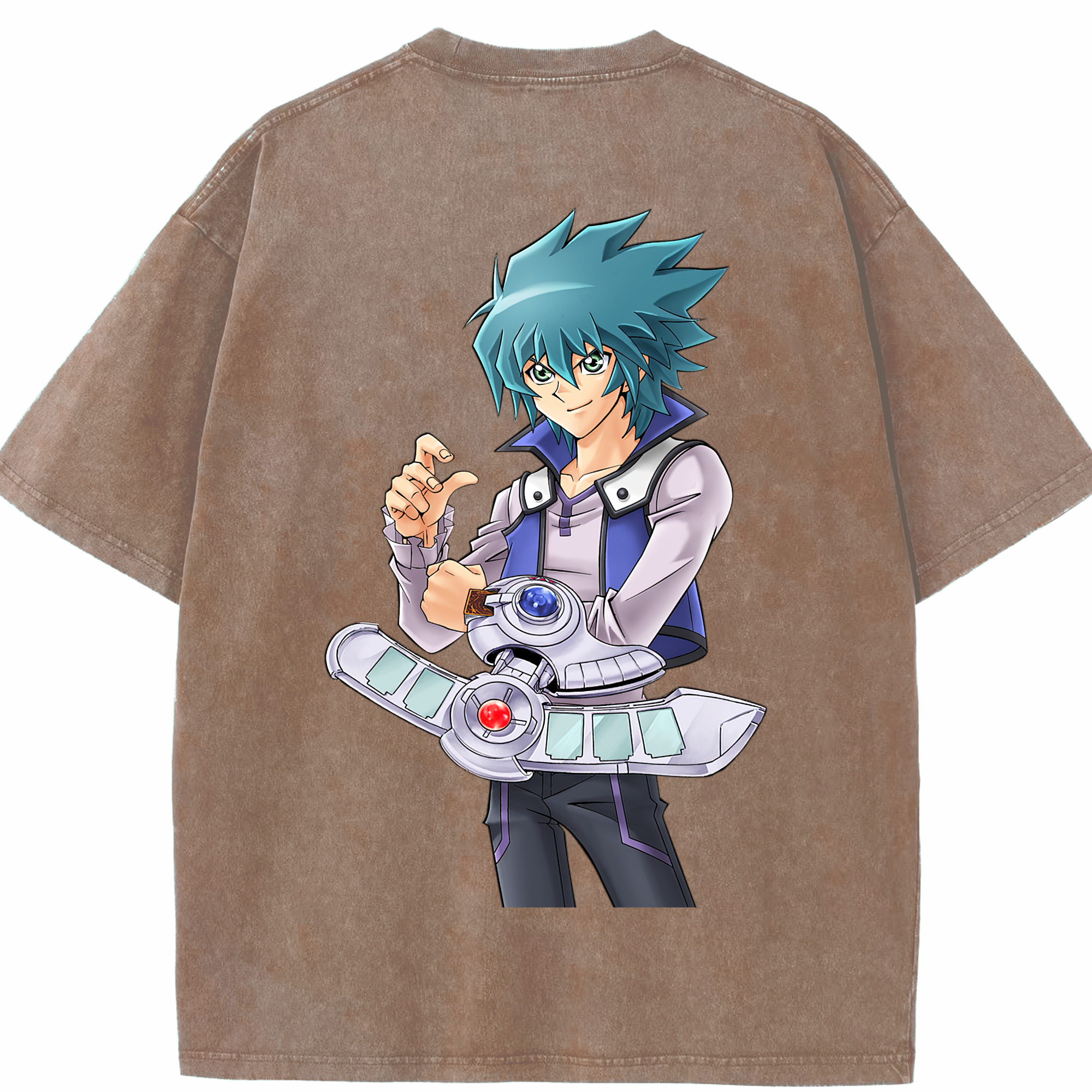 （画像用） 遊☆戯☆王 Yu-Gi-Oh! 綿100% ヴィンテージ風 半袖Tシャツ（背面プリント）