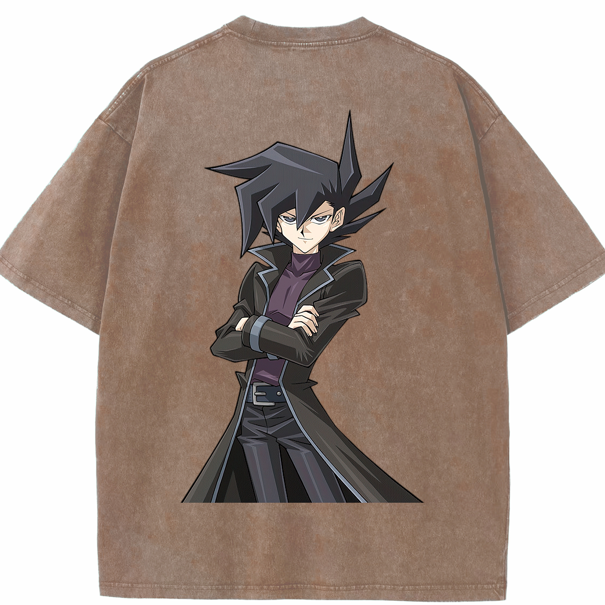 （画像用） 遊☆戯☆王 Yu-Gi-Oh! 綿100% ヴィンテージ風 半袖Tシャツ（背面プリント）