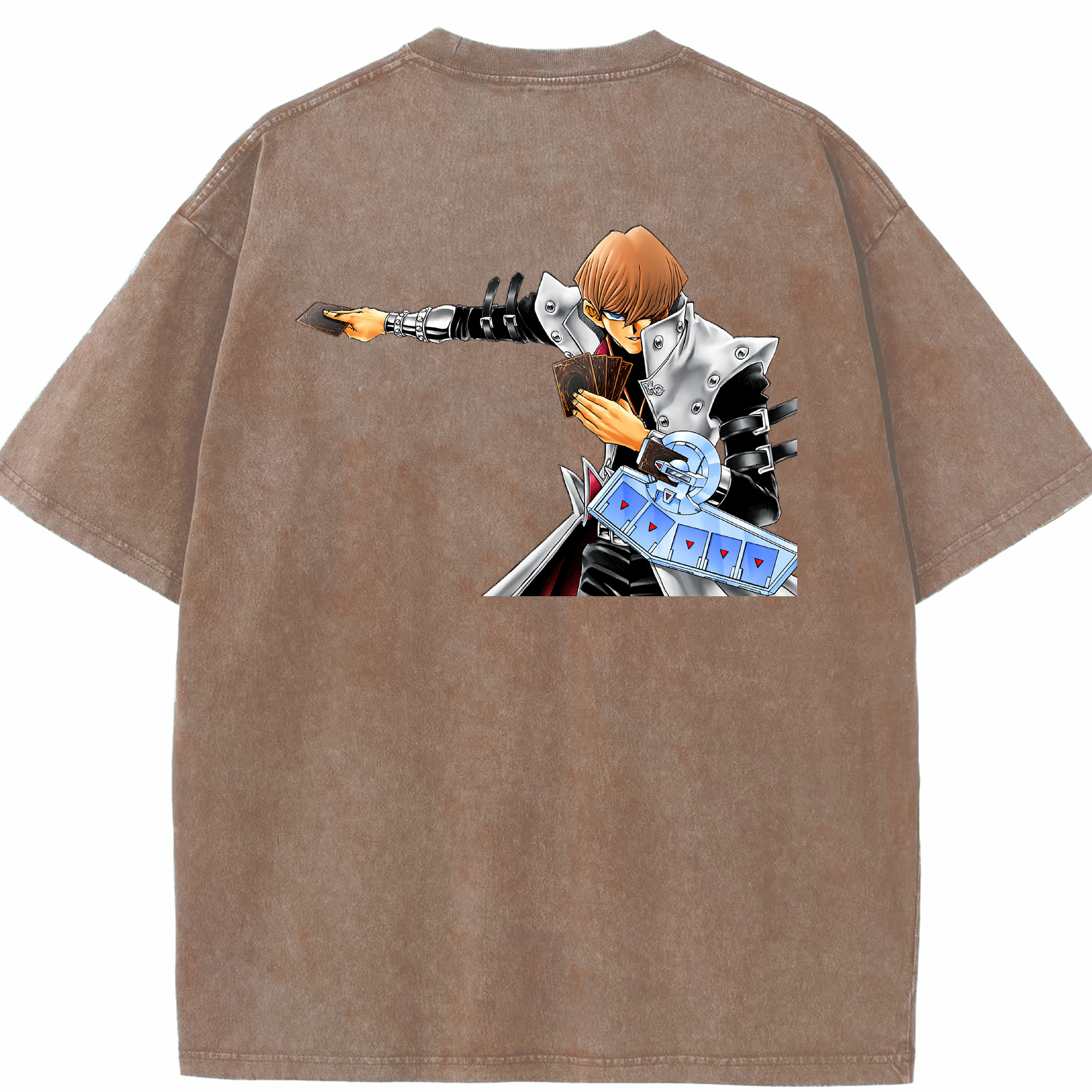（画像用） 遊☆戯☆王 Yu-Gi-Oh! 綿100% ヴィンテージ風 半袖Tシャツ（背面プリント）