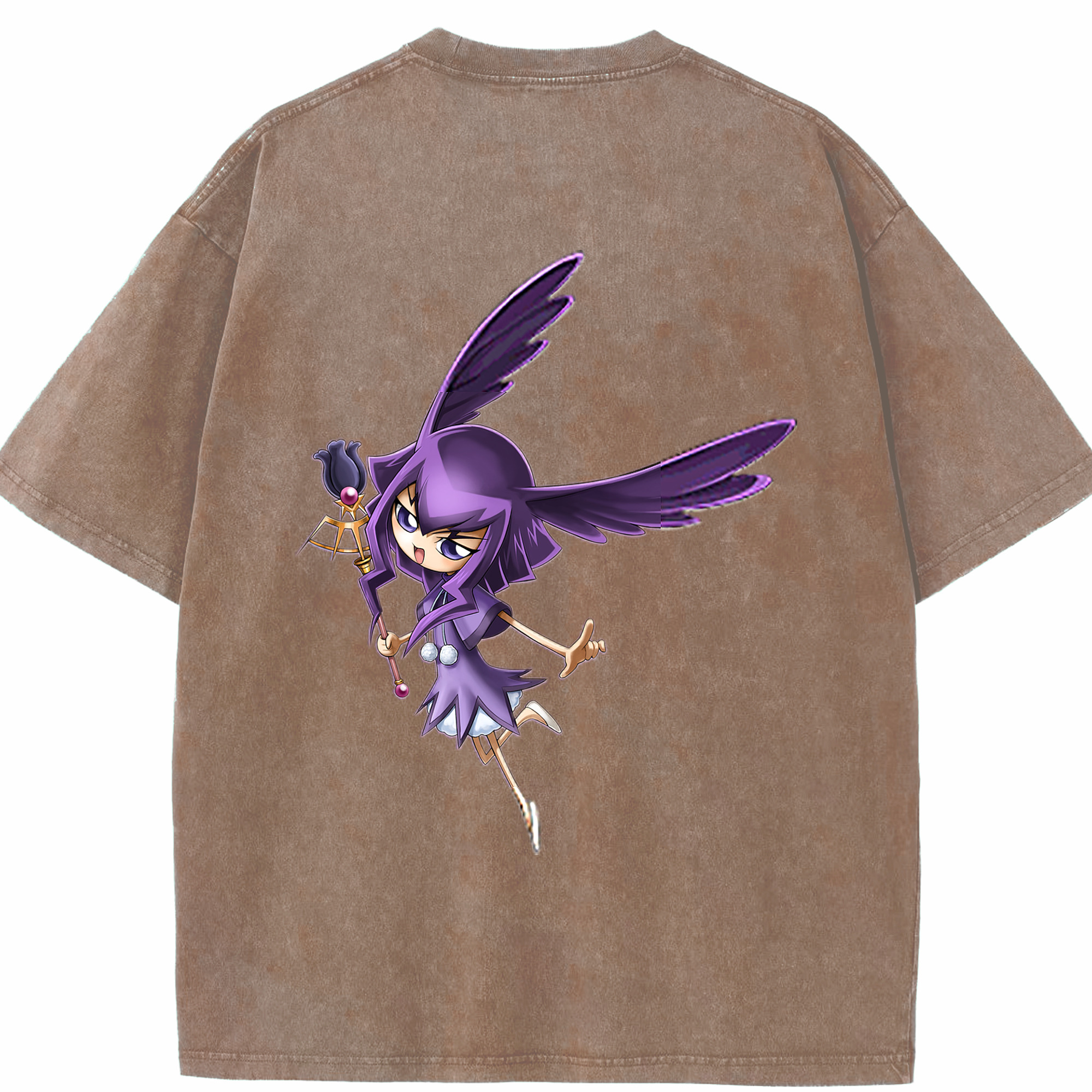 （画像用） 遊☆戯☆王 Yu-Gi-Oh! 綿100% ヴィンテージ風 半袖Tシャツ（背面プリント）