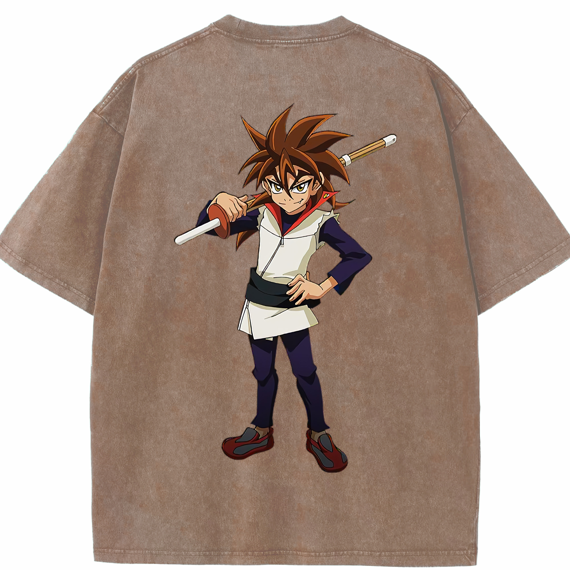 （画像用） 遊☆戯☆王 Yu-Gi-Oh! 綿100% ヴィンテージ風 半袖Tシャツ（背面プリント）