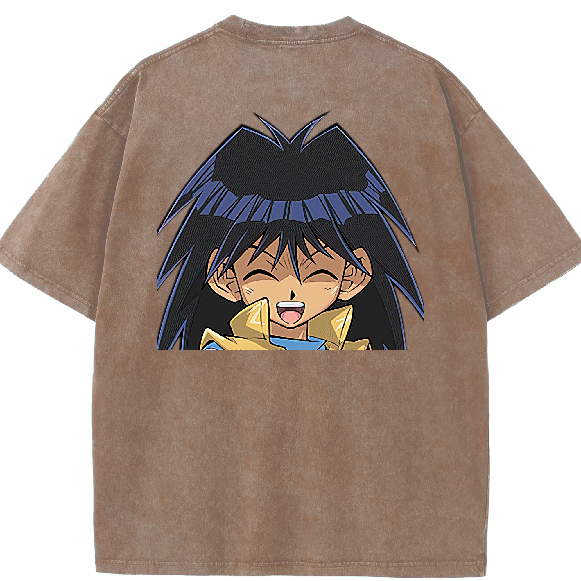 （画像用） 遊☆戯☆王 Yu-Gi-Oh! 綿100% ヴィンテージ風 半袖Tシャツ（背面プリント）
