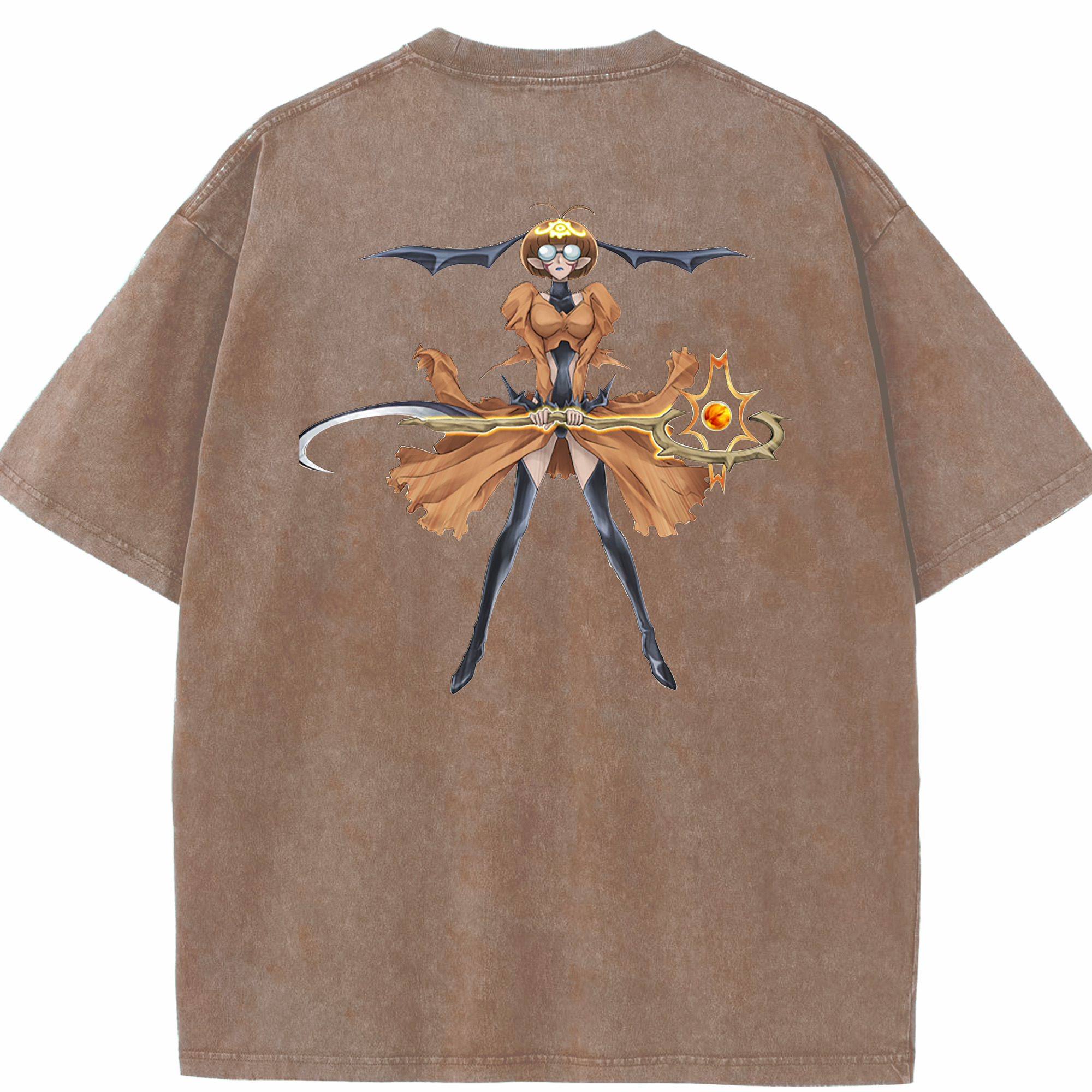 （画像用） 遊☆戯☆王 Yu-Gi-Oh! 綿100% ヴィンテージ風 半袖Tシャツ（背面プリント）