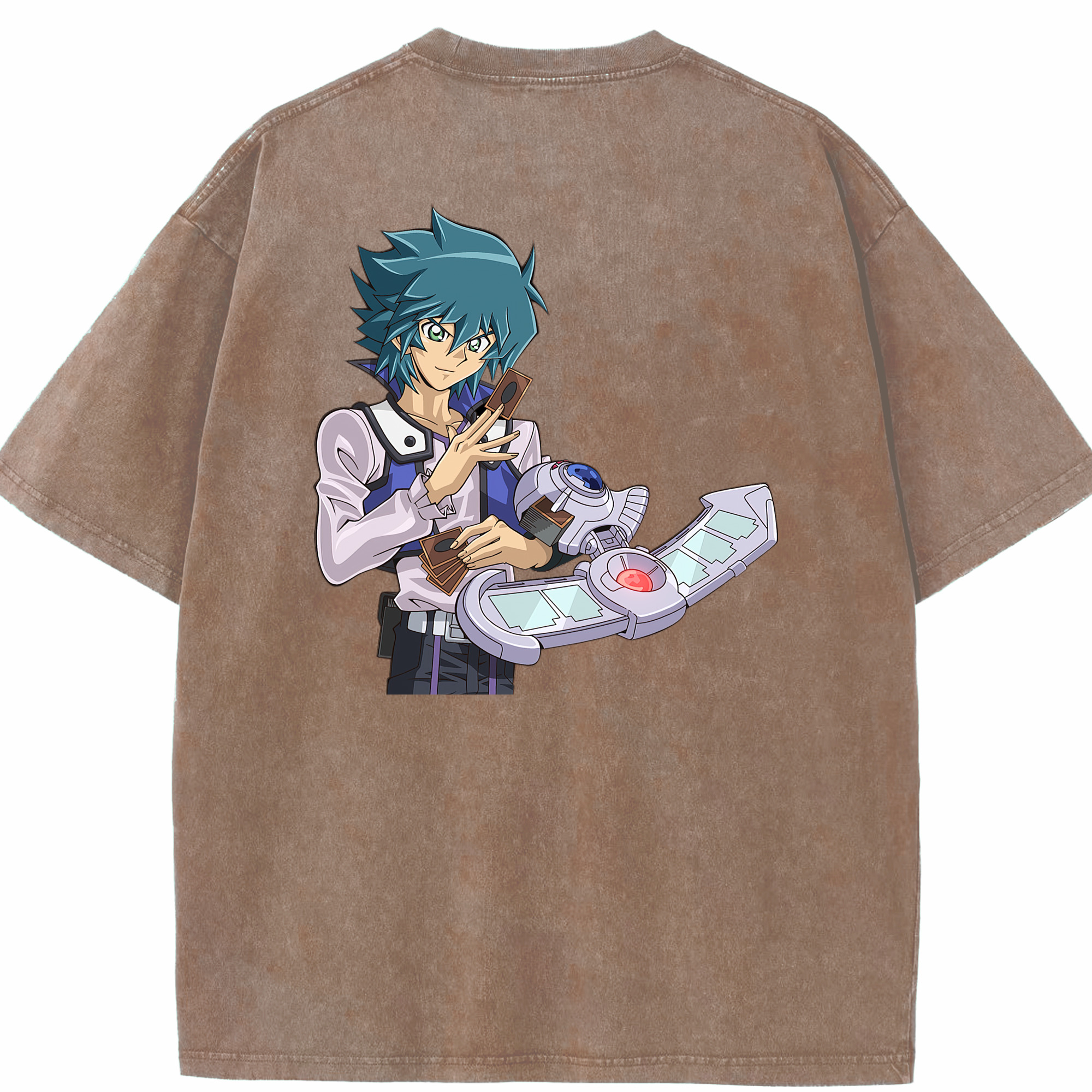 （画像用） 遊☆戯☆王 Yu-Gi-Oh! 綿100% ヴィンテージ風 半袖Tシャツ（背面プリント）