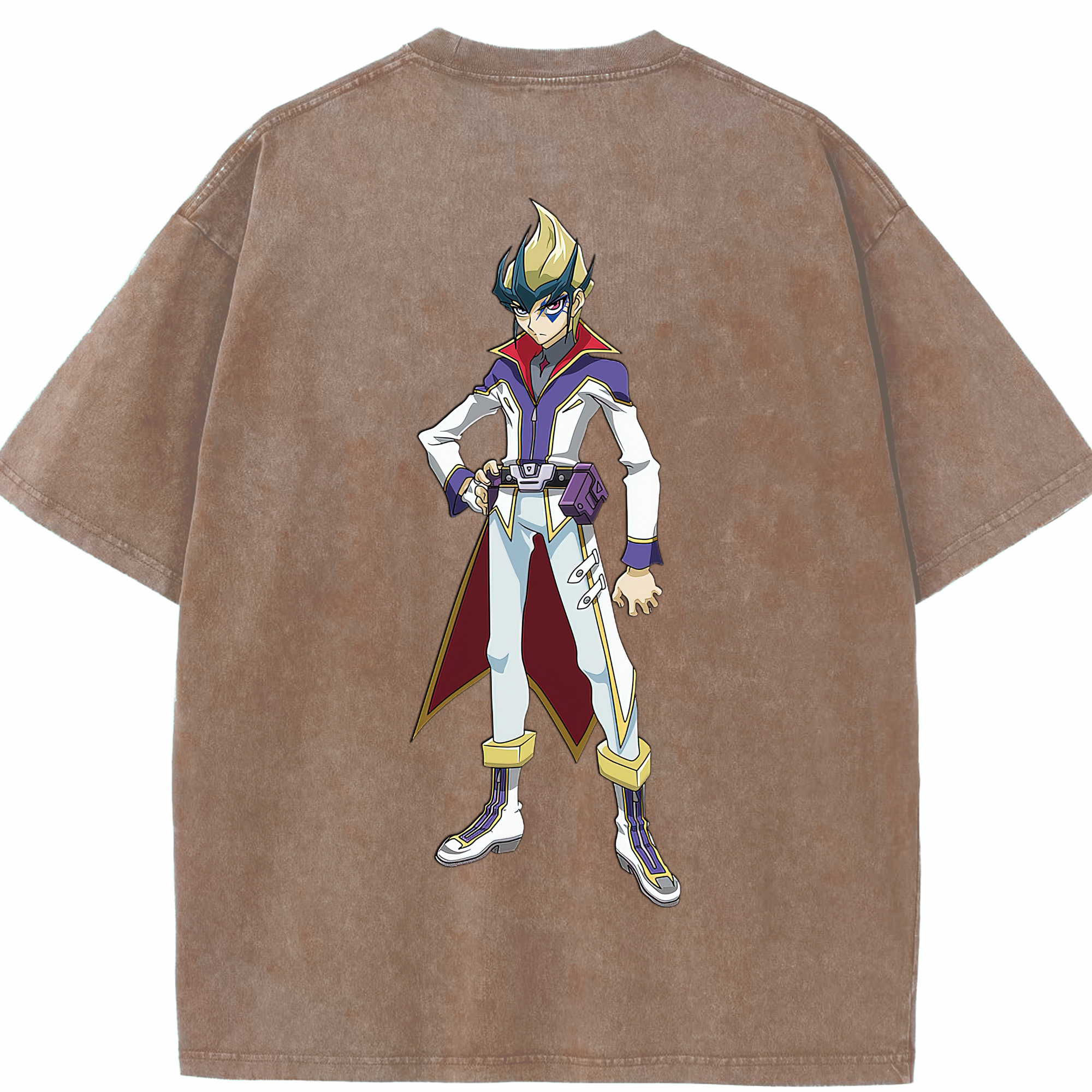 （画像用） 遊☆戯☆王 Yu-Gi-Oh! 綿100% ヴィンテージ風 半袖Tシャツ（背面プリント）
