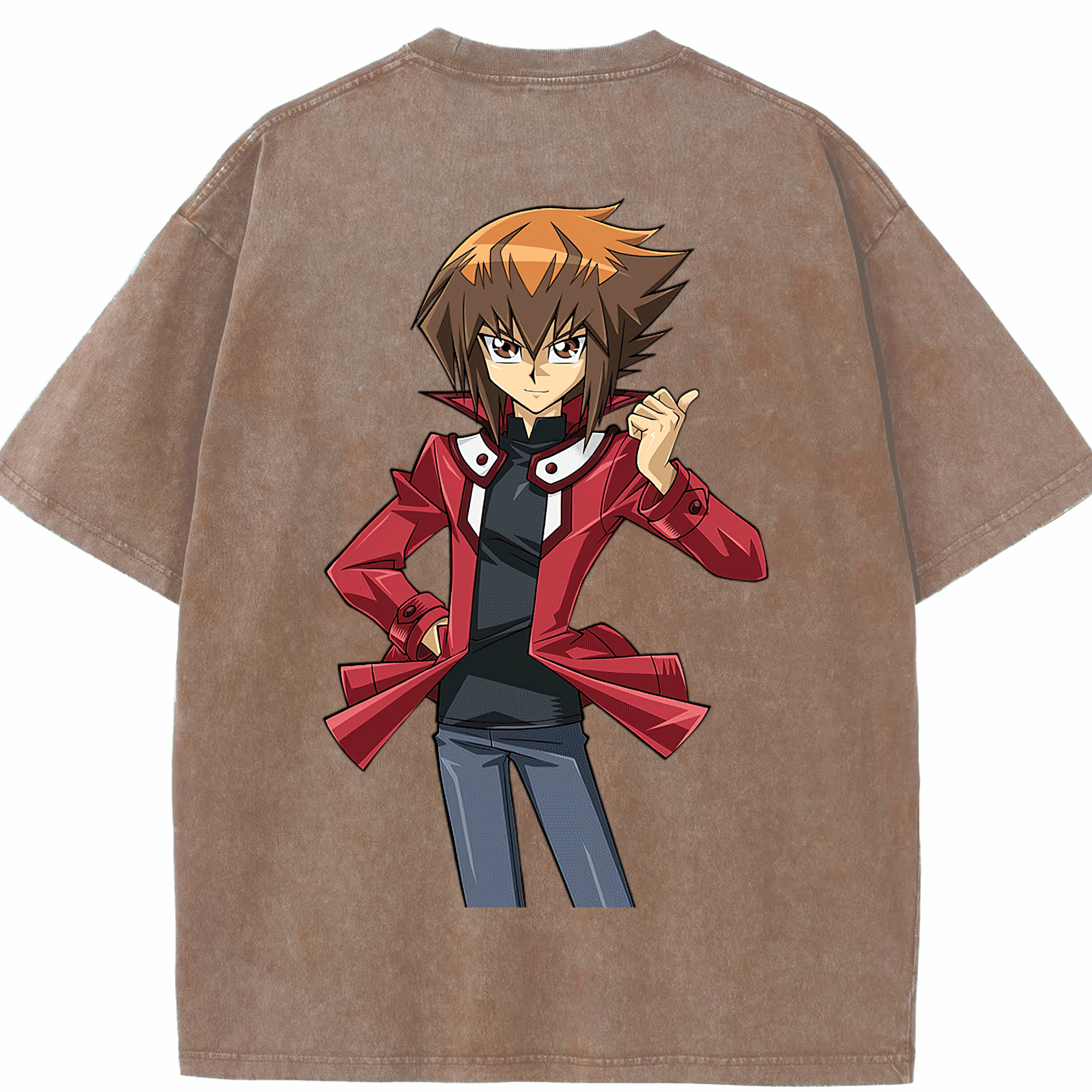 （画像用） 遊☆戯☆王 Yu-Gi-Oh! 綿100% ヴィンテージ風 半袖Tシャツ（背面プリント）