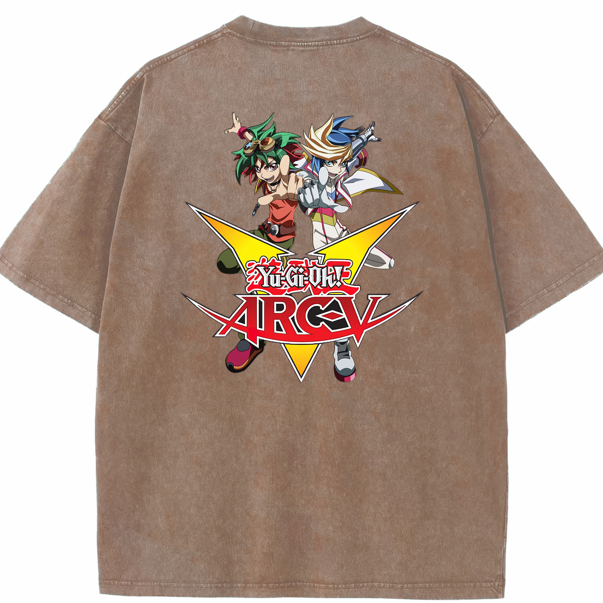 （画像用） 遊☆戯☆王 Yu-Gi-Oh! 綿100% ヴィンテージ風 半袖Tシャツ（背面プリント）