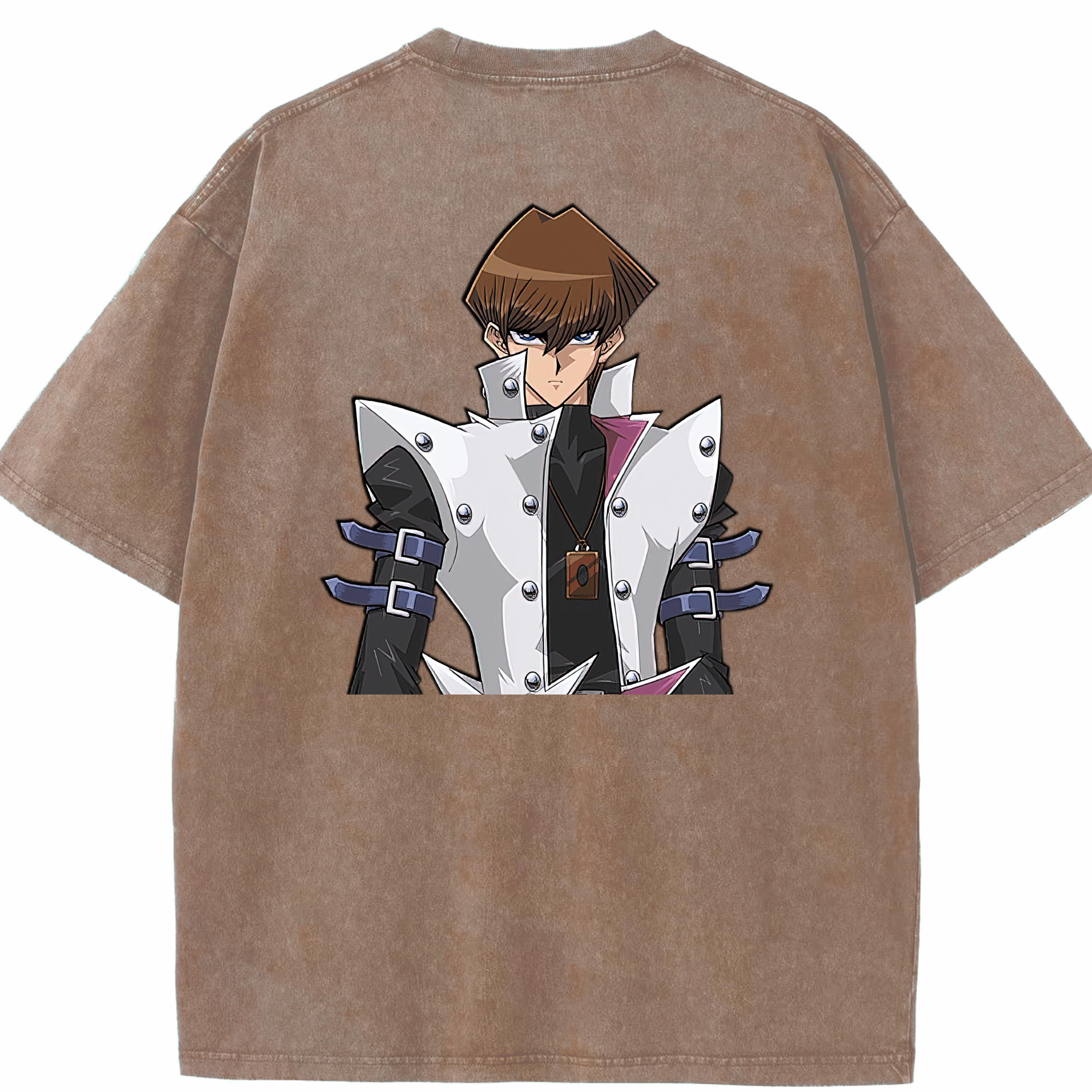 （画像用） 遊☆戯☆王 Yu-Gi-Oh! 綿100% ヴィンテージ風 半袖Tシャツ（背面プリント）