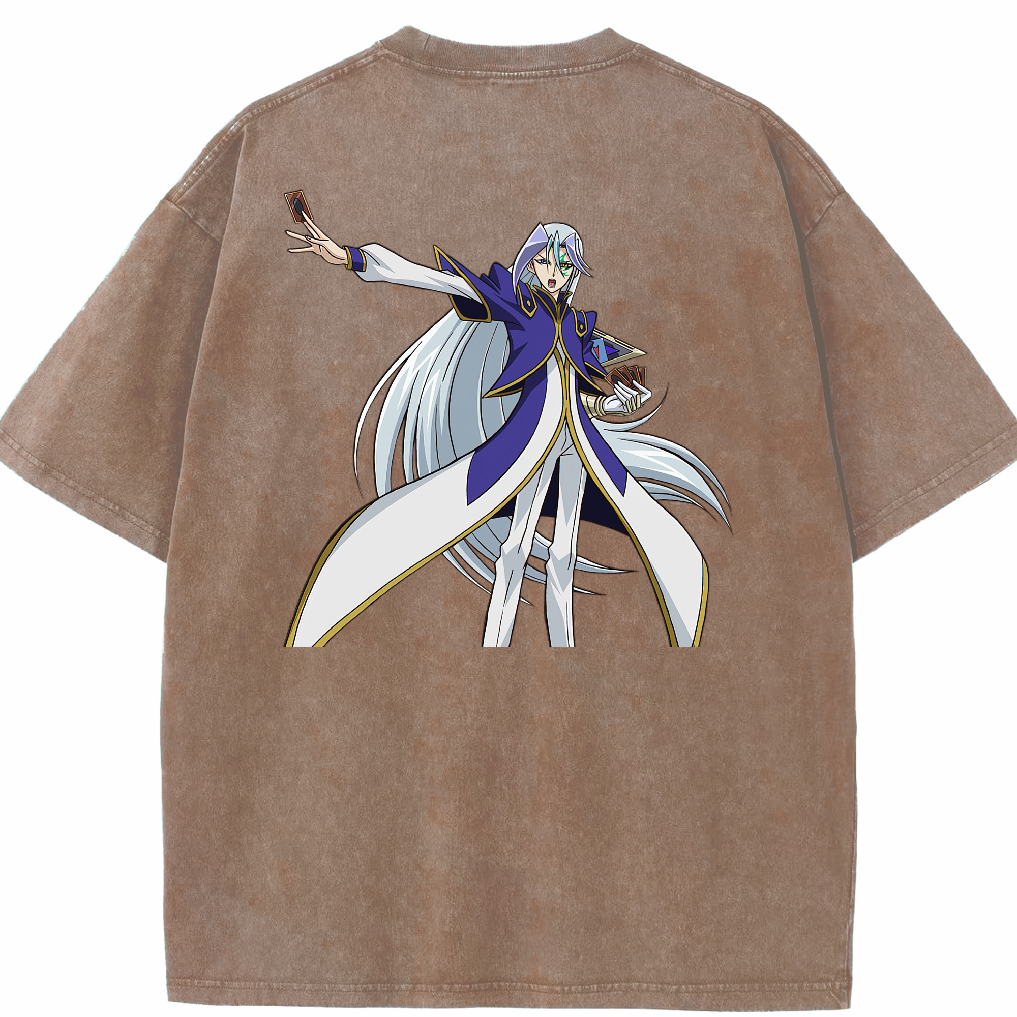 （画像用） 遊☆戯☆王 Yu-Gi-Oh! 綿100% ヴィンテージ風 半袖Tシャツ（背面プリント）