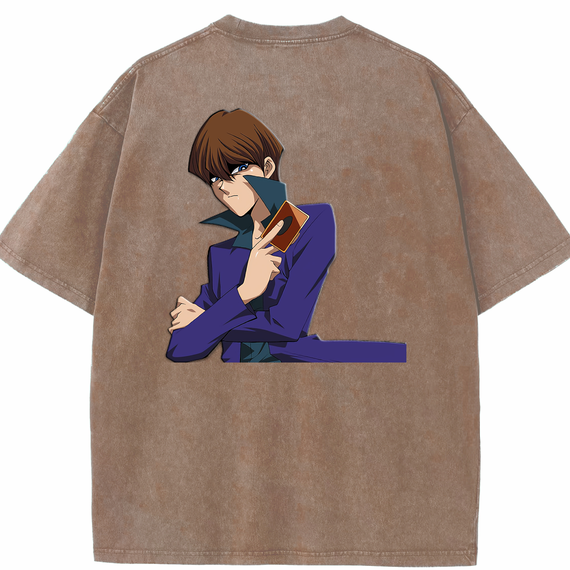 （画像用） 遊☆戯☆王 Yu-Gi-Oh! 綿100% ヴィンテージ風 半袖Tシャツ（背面プリント）