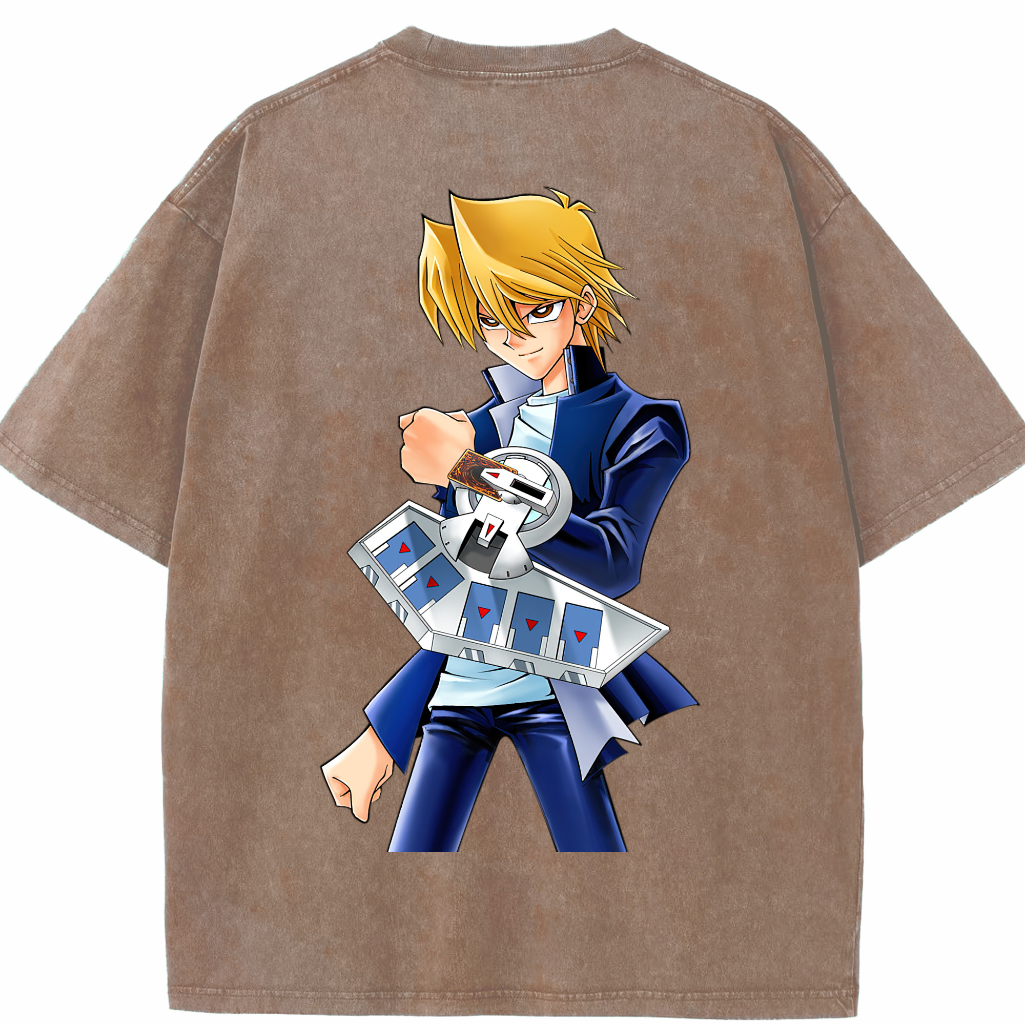 （画像用） 遊☆戯☆王 Yu-Gi-Oh! 綿100% ヴィンテージ風 半袖Tシャツ（背面プリント）