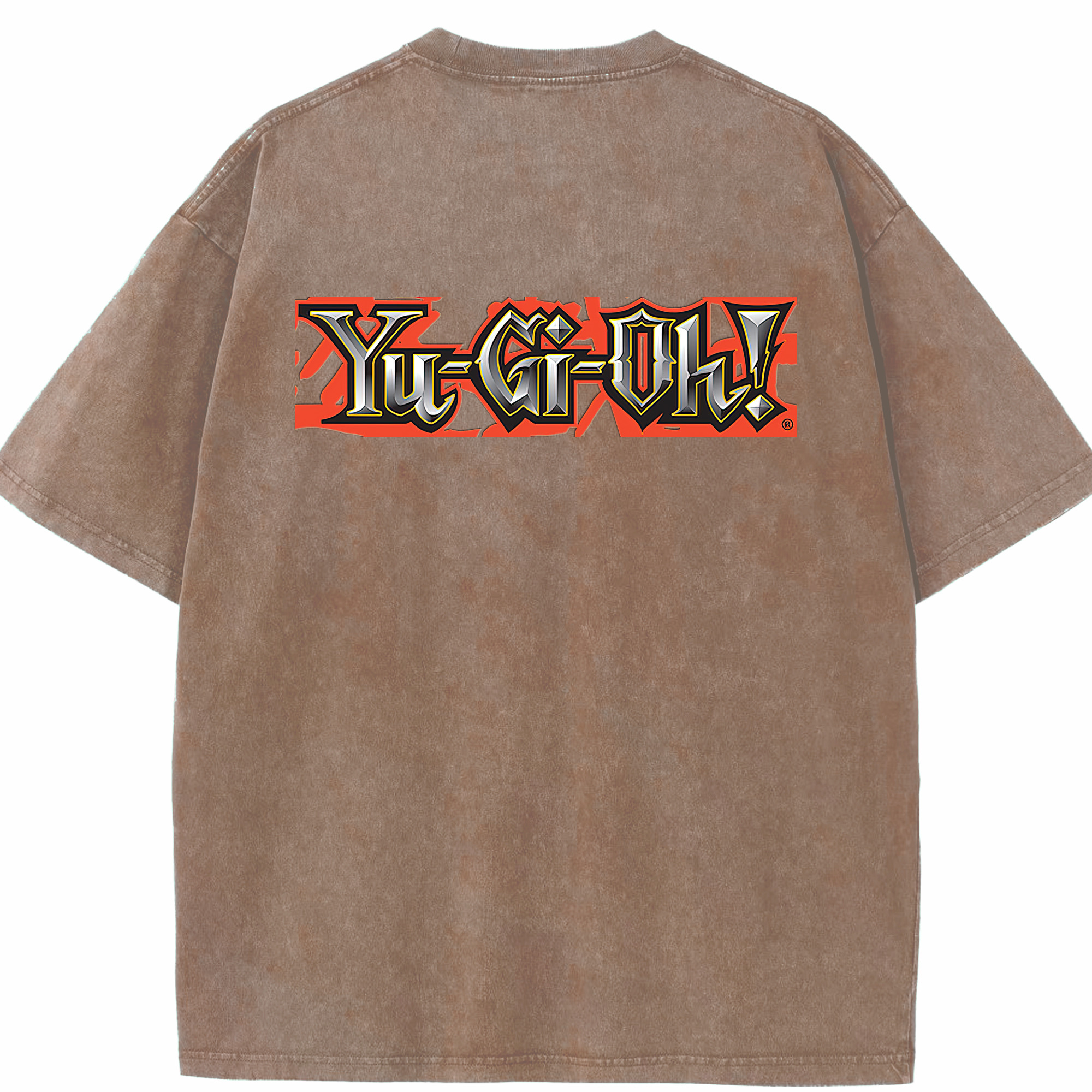 （画像用） 遊☆戯☆王 Yu-Gi-Oh! 綿100% ヴィンテージ風 半袖Tシャツ（背面プリント）