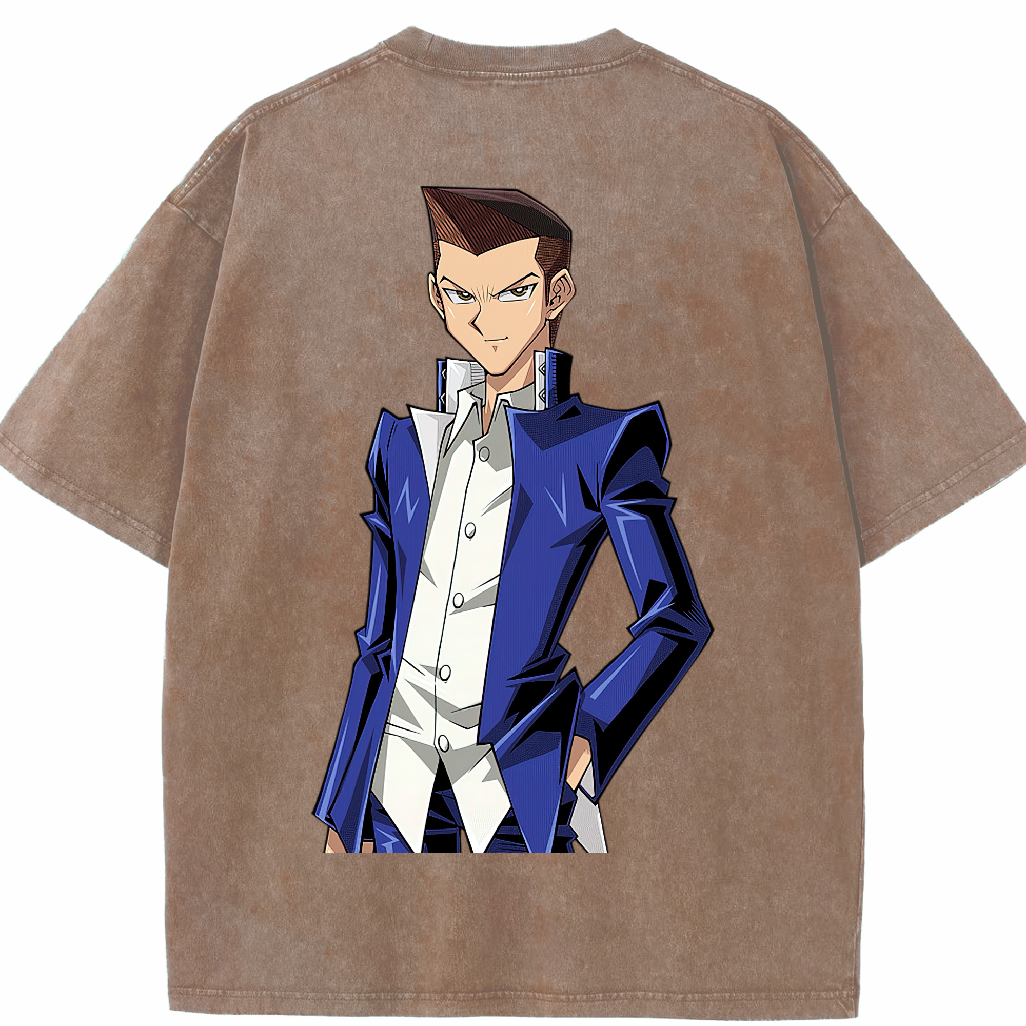 （画像用） 遊☆戯☆王 Yu-Gi-Oh! 綿100% ヴィンテージ風 半袖Tシャツ（背面プリント）