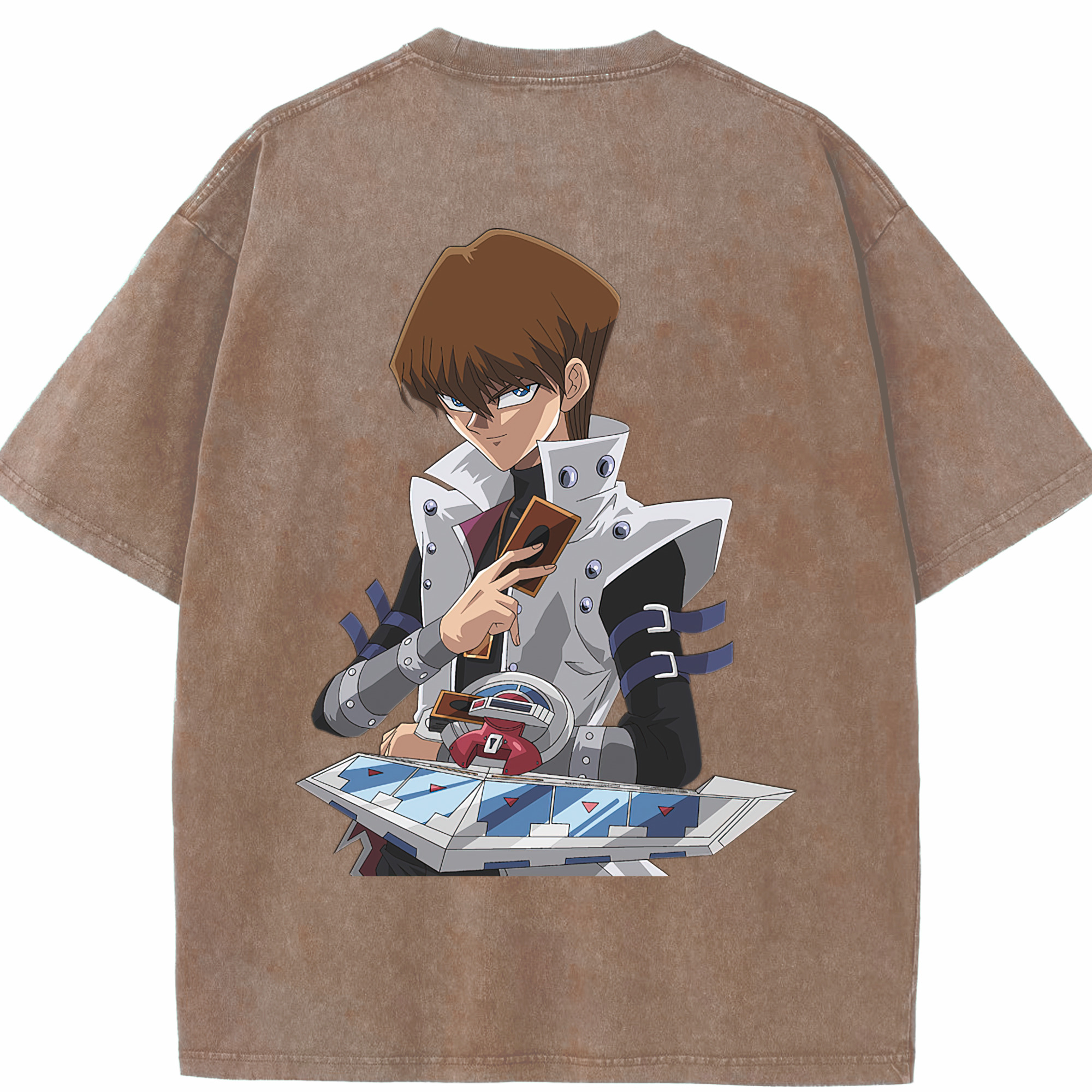 （画像用） 遊☆戯☆王 Yu-Gi-Oh! 綿100% ヴィンテージ風 半袖Tシャツ（背面プリント）