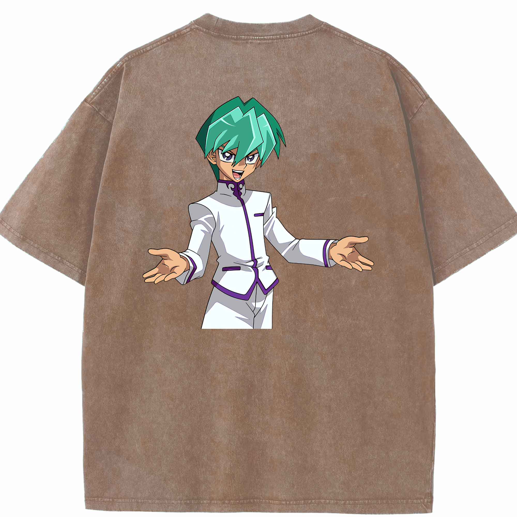 （画像用） 遊☆戯☆王 Yu-Gi-Oh! 綿100% ヴィンテージ風 半袖Tシャツ（背面プリント）