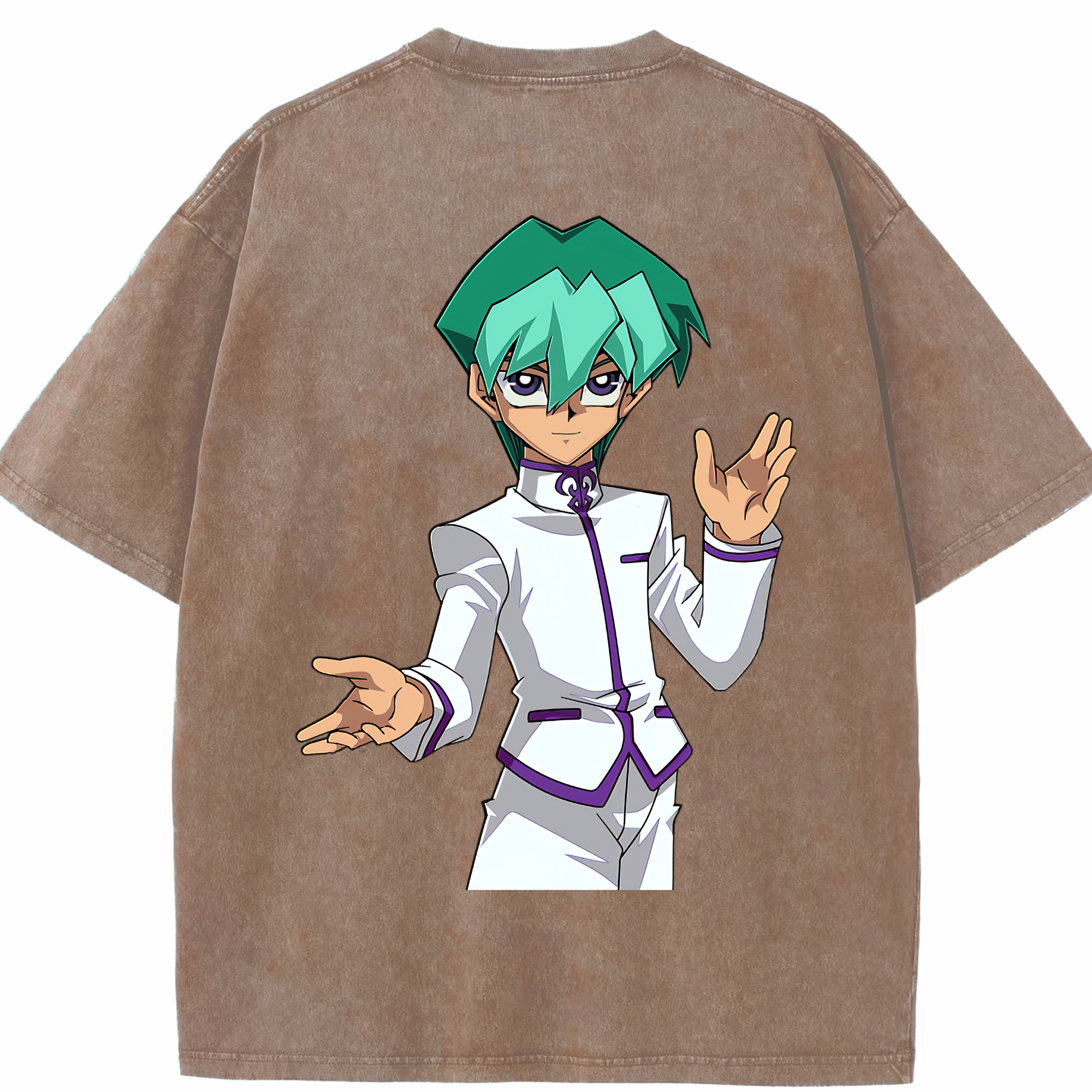 （画像用） 遊☆戯☆王 Yu-Gi-Oh! 綿100% ヴィンテージ風 半袖Tシャツ（背面プリント）