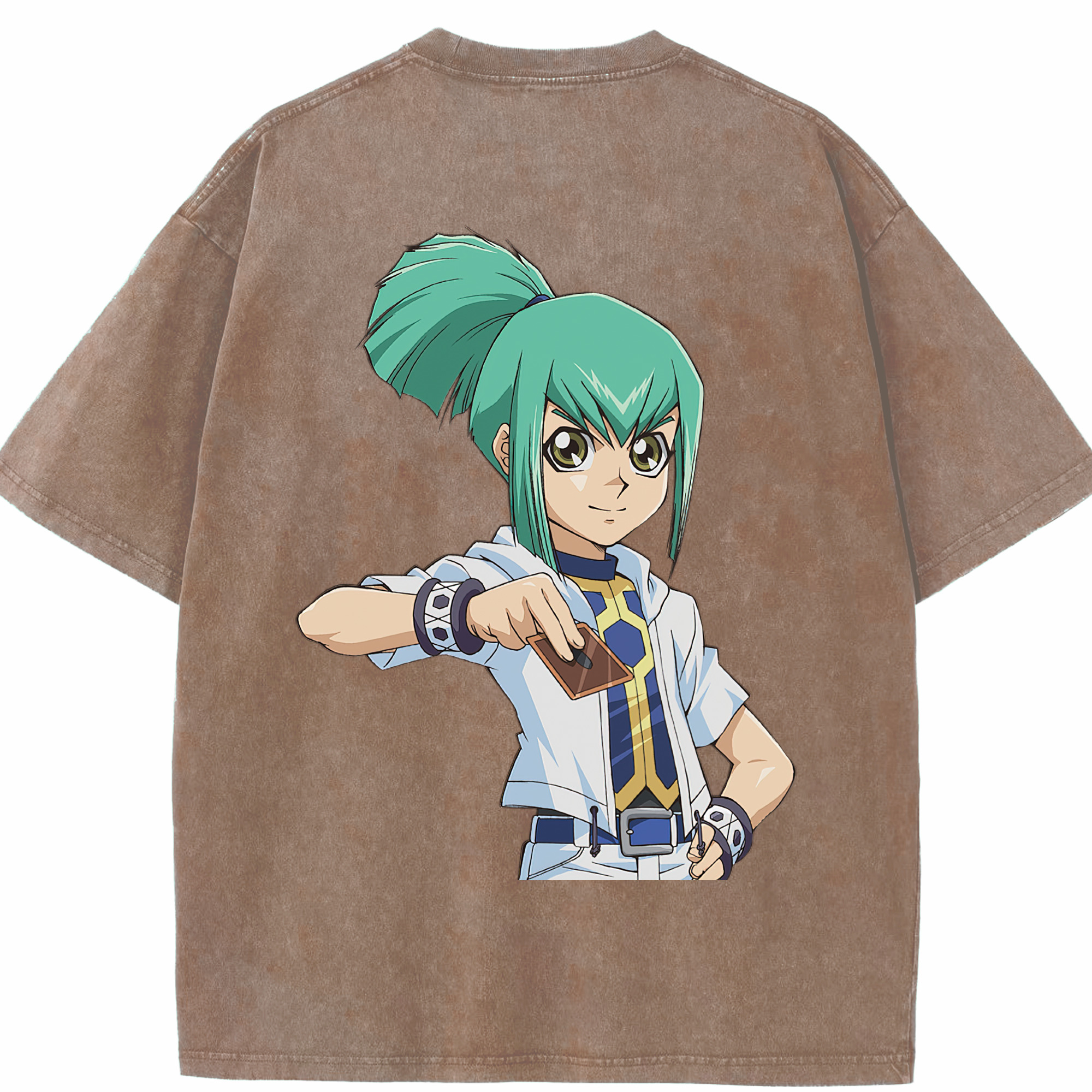 （画像用） 遊☆戯☆王 Yu-Gi-Oh! 綿100% ヴィンテージ風 半袖Tシャツ（背面プリント）
