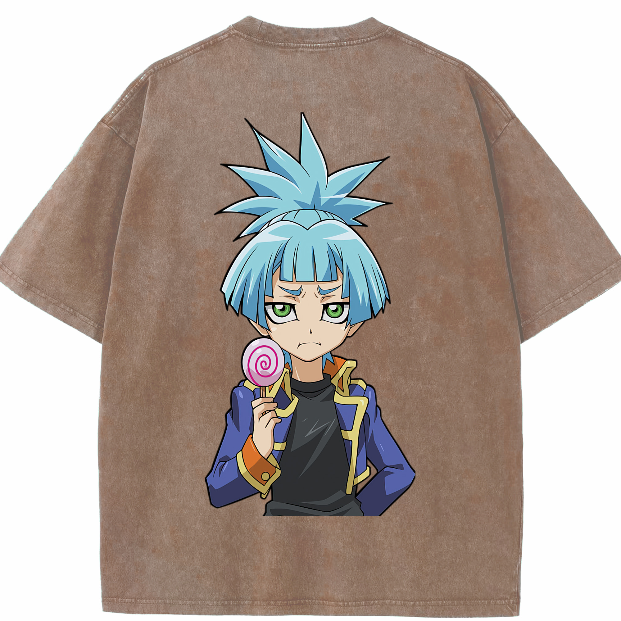 （画像用） 遊☆戯☆王 Yu-Gi-Oh! 綿100% ヴィンテージ風 半袖Tシャツ（背面プリント）